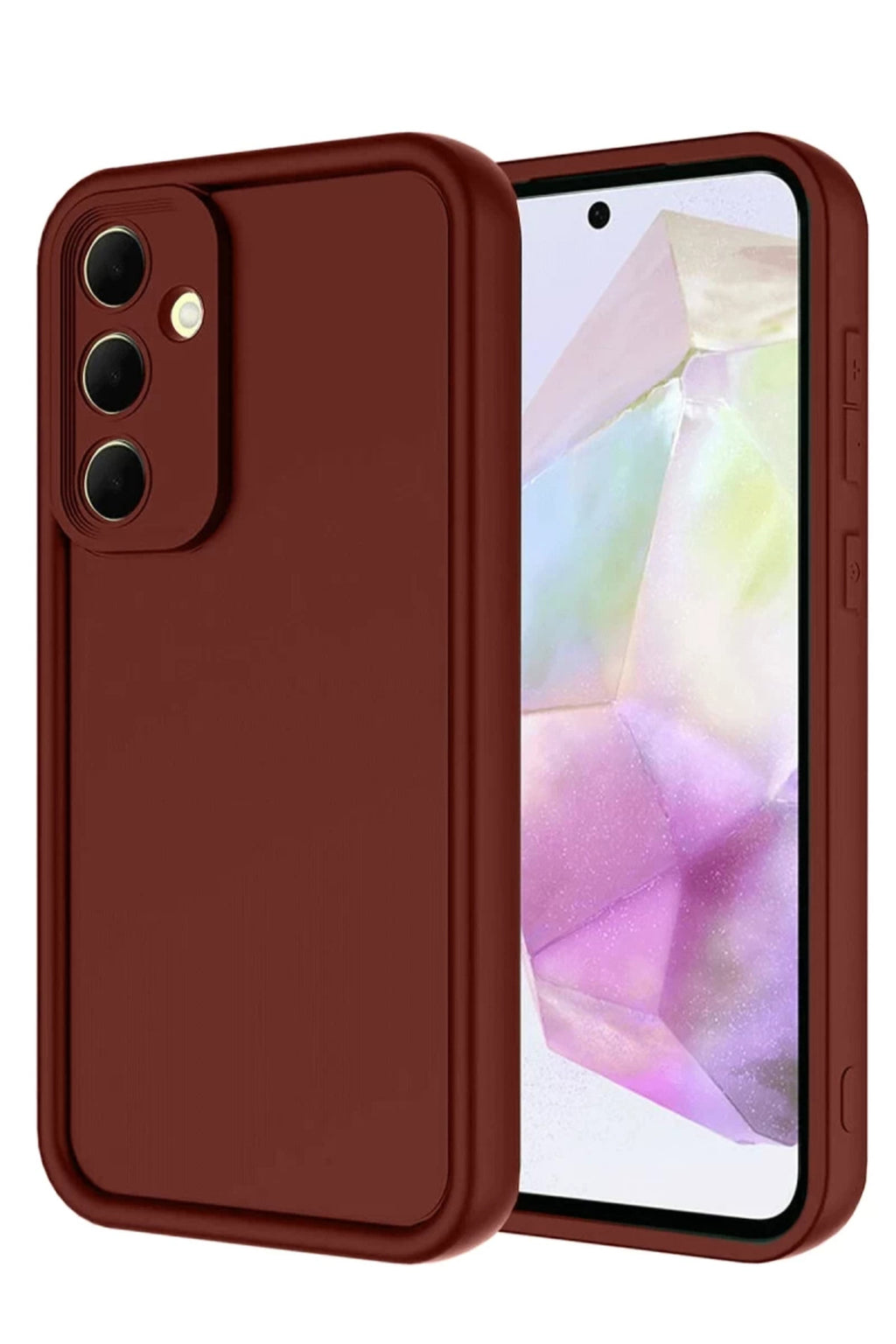 Samsung Galaxy A17 5G Uyumlu Viera Silikon - Bordo