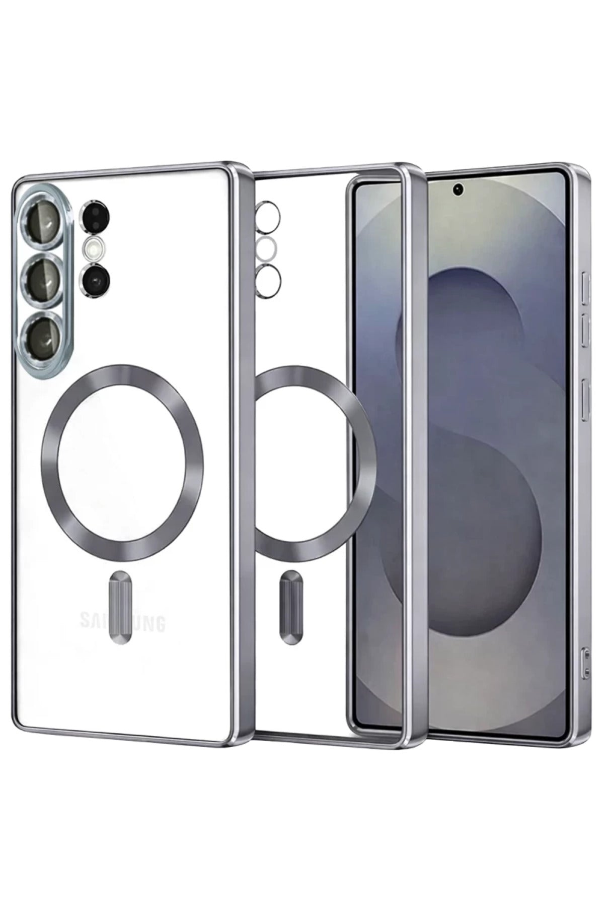 Samsung Galaxy S26 Ultra Uyumlu Kross Magneticsafe Kapak - Titan Gri