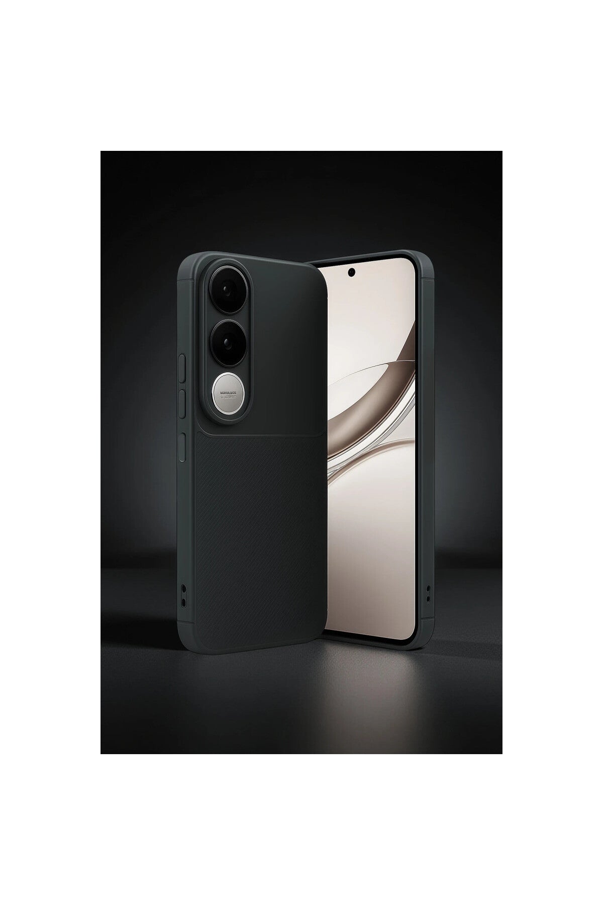 Vivo V50 Lite 4G Uyumlu Auto Focus Karbon Kapak - Gri