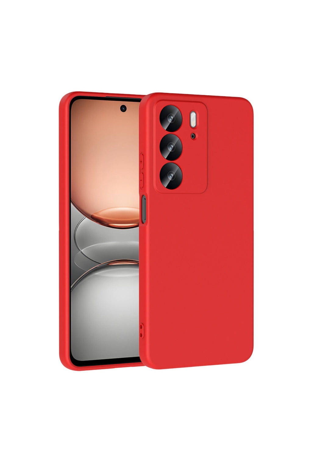 Realme C75 4G Uyumlu First Silikon - Kırmızı