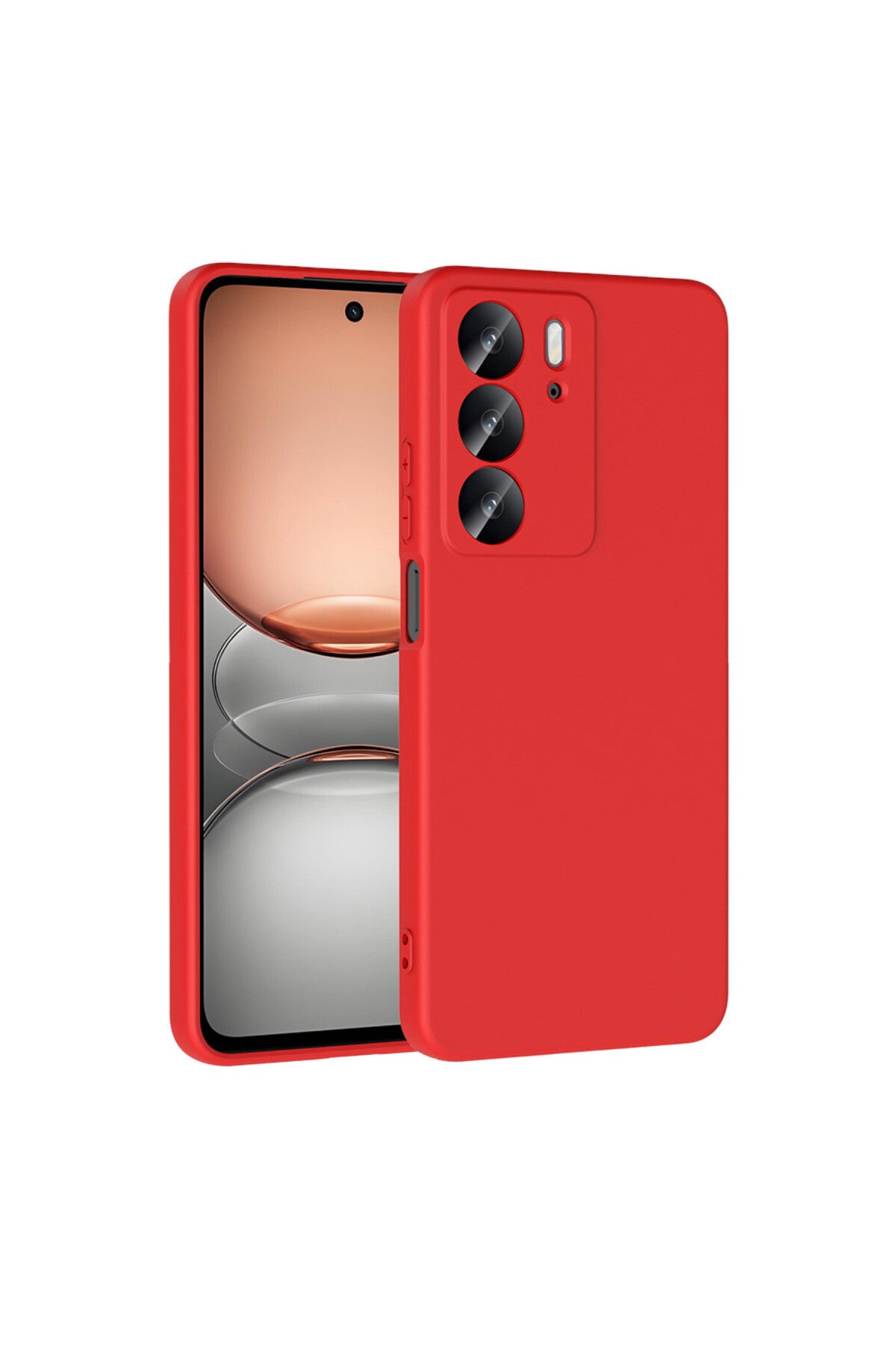 Realme C75 4G Uyumlu First Silikon - Kırmızı