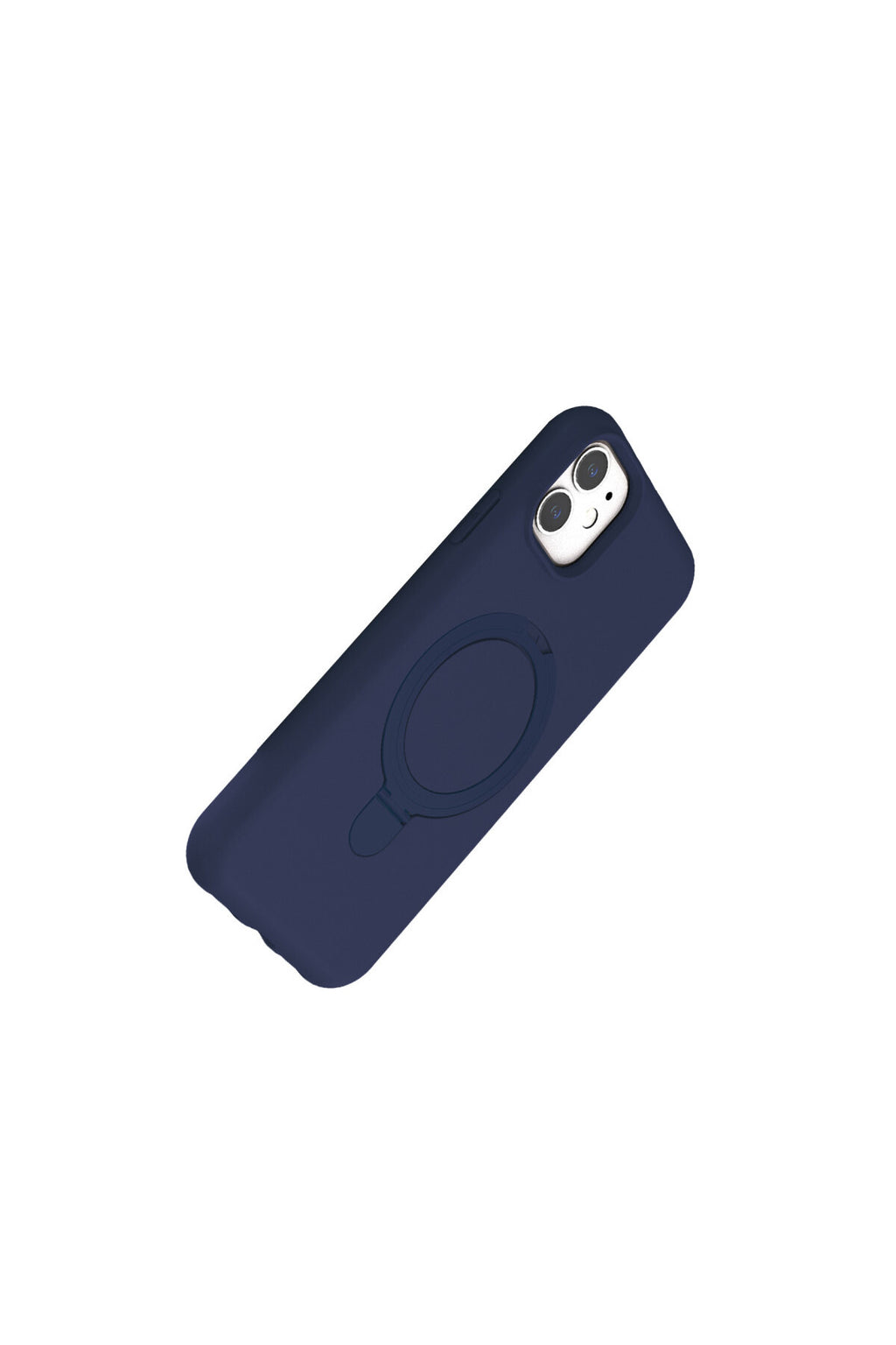 Apple iPhone 11 Uyumlu Regal Magsafe Standlı Kapak - Lacivert