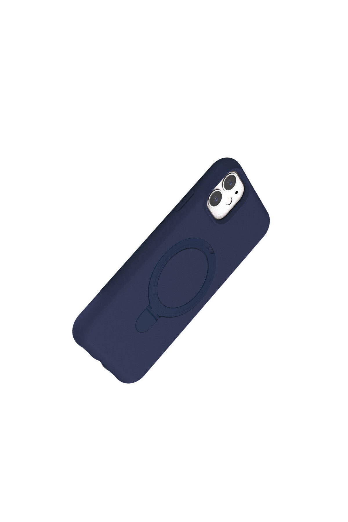 Apple iPhone 11 Uyumlu Regal Magsafe Standlı Kapak - Lacivert