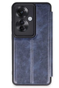 Oppo Reno 11F Uyumlu Kılıf Flip Cover - Lacivert
