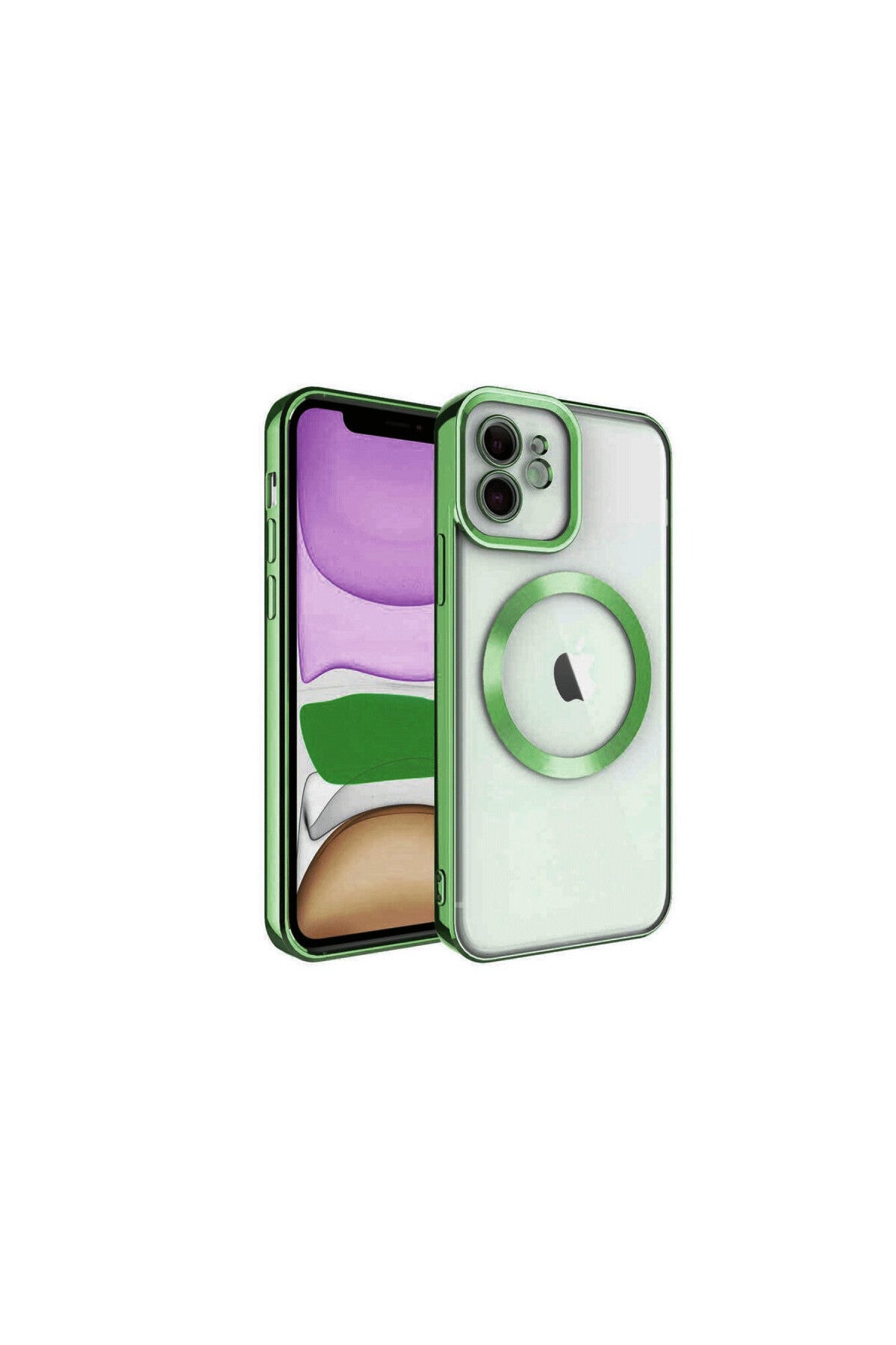 Apple iPhone 11 Uyumlu Kılıf Kross Magneticsafe Kapak - Koyu Yeşil