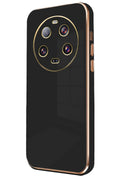 Xiaomi Mi 14 Ultra Uyumlu Kılıf Volet Silikon - Siyah