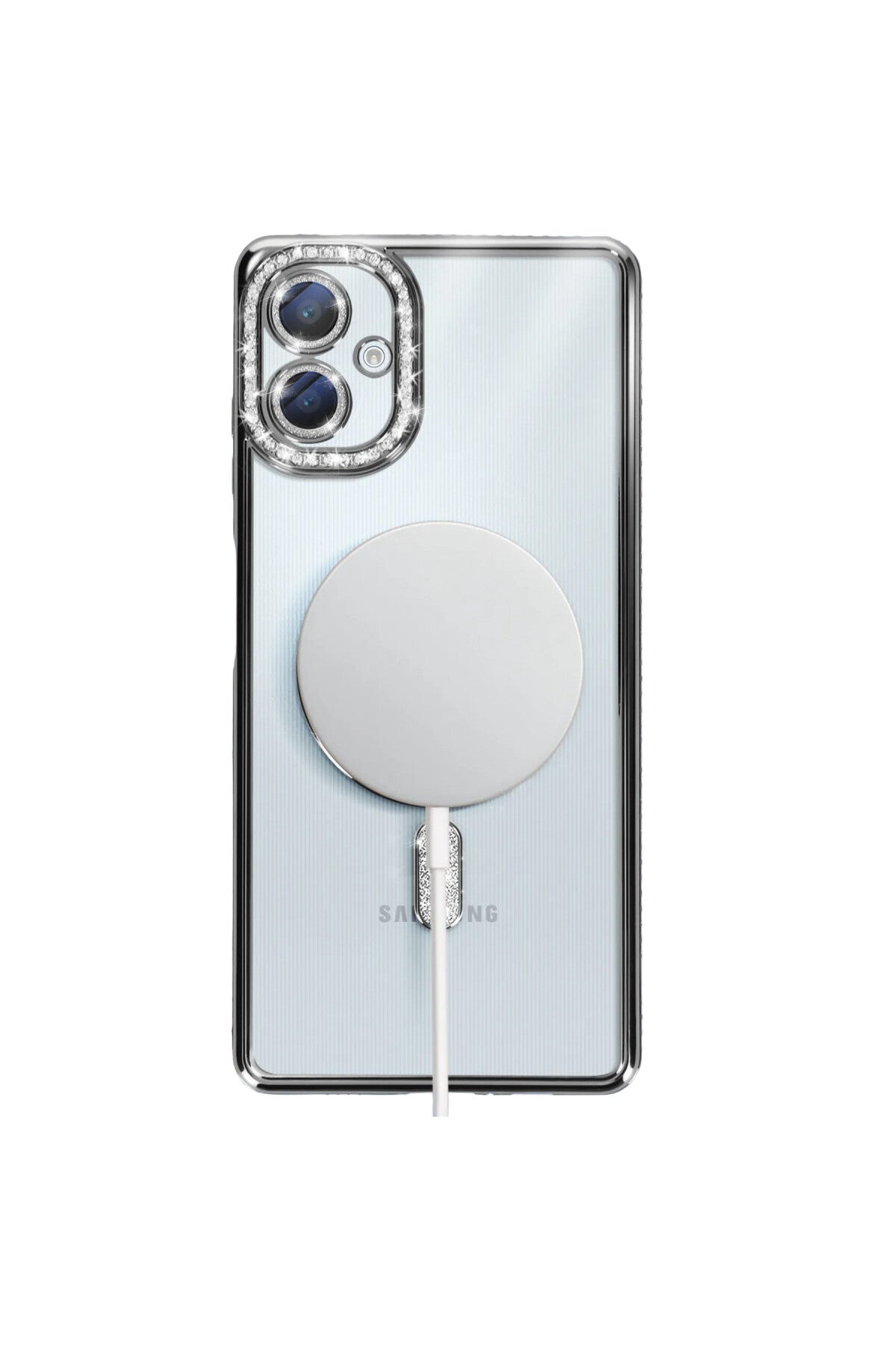 Samsung Galaxy A06 Uyumlu Joke Simli Magneticsafe Kılıf - Siyah