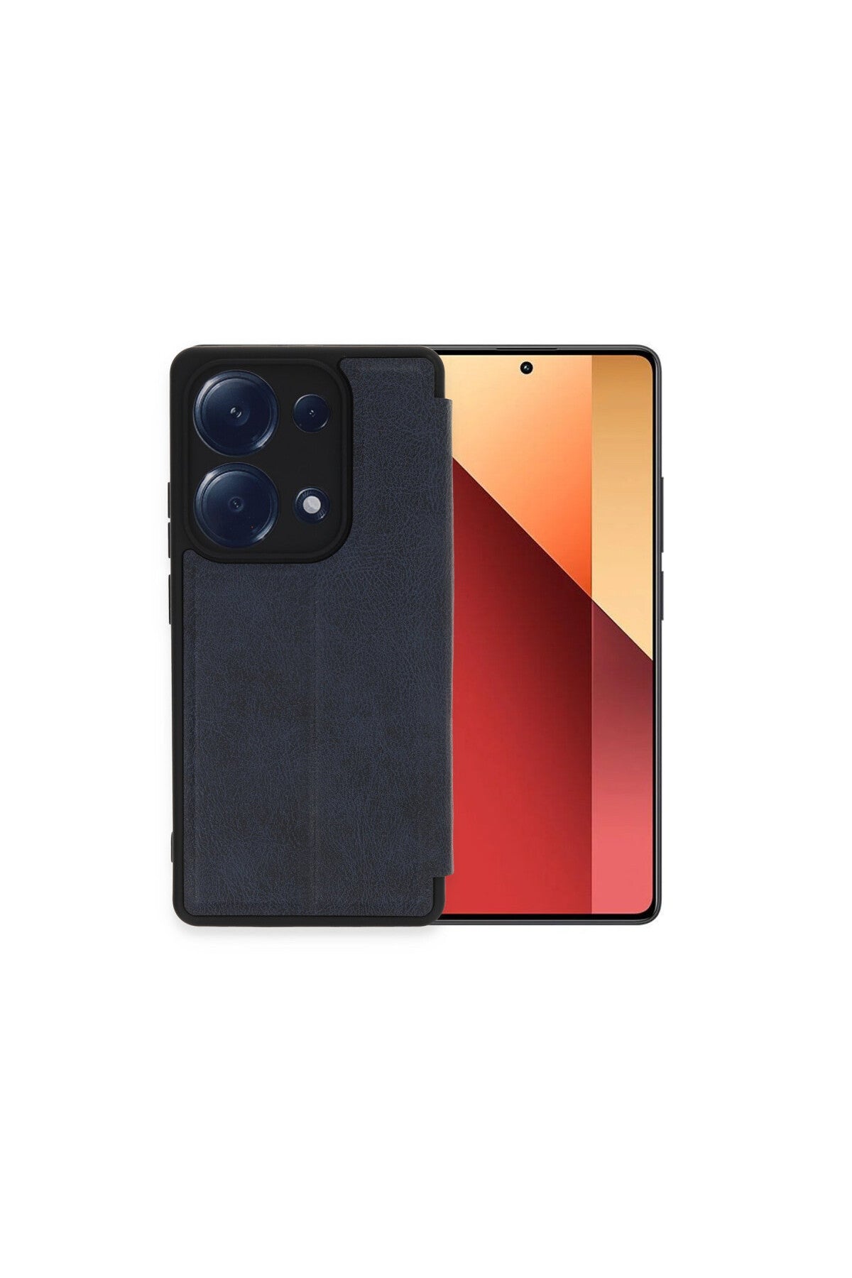Xiaomi Redmi Note 13 Pro 4G Uyumlu Kılıf Flip Cover - Lacivert