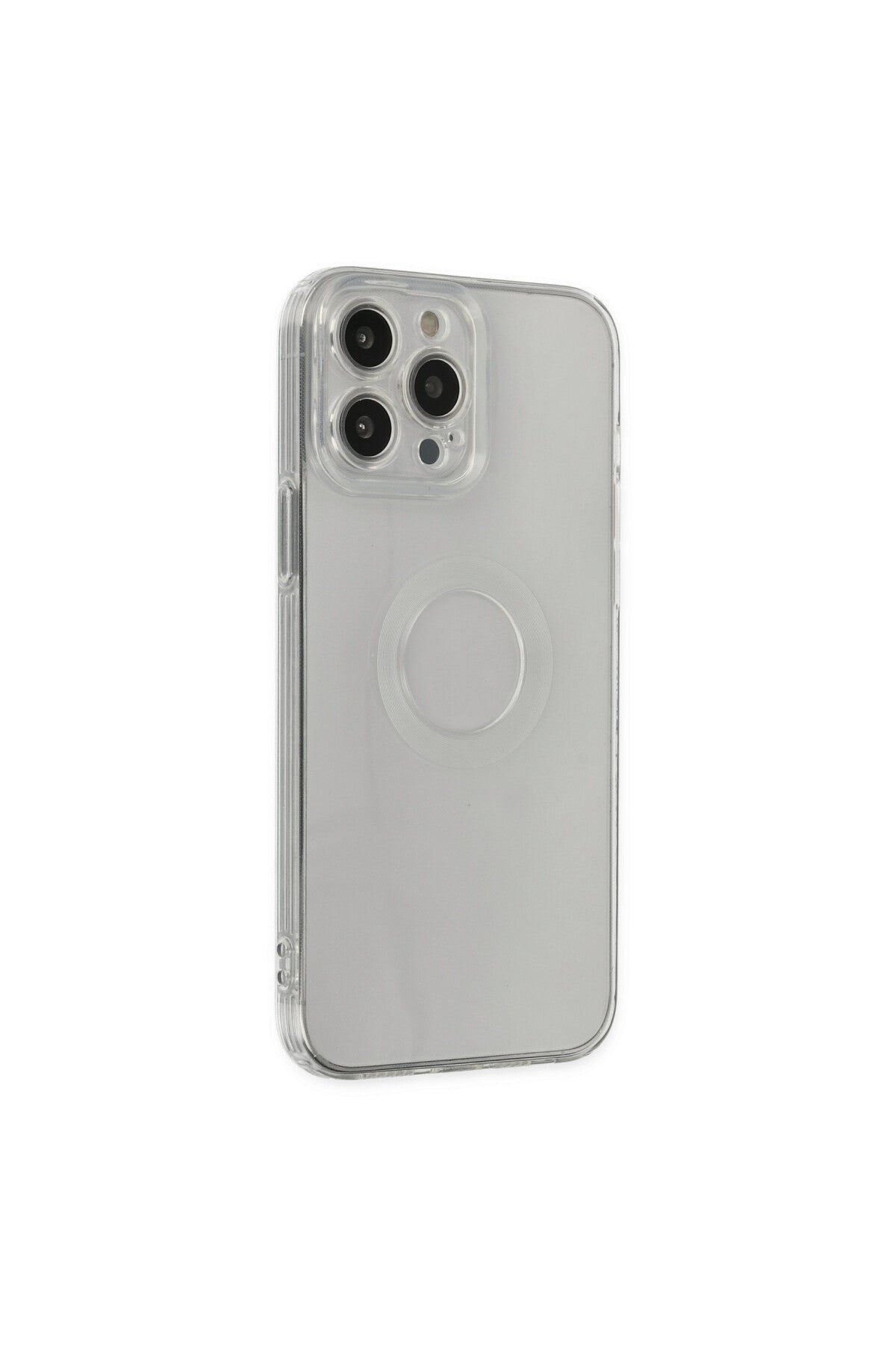 Apple iPhone 14 Pro Max Uyumlu Kılıf Santa Lens Silikon - Şeffaf