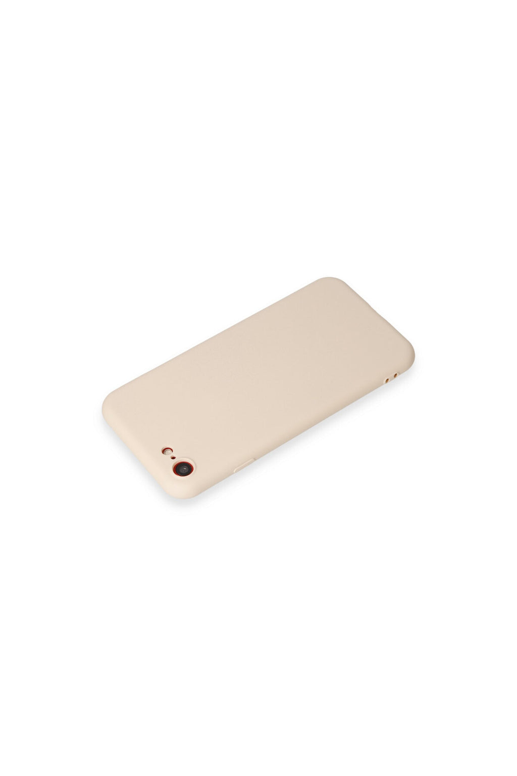 Apple iPhone 7 Uyumlu Kılıf First Silikon - Krem