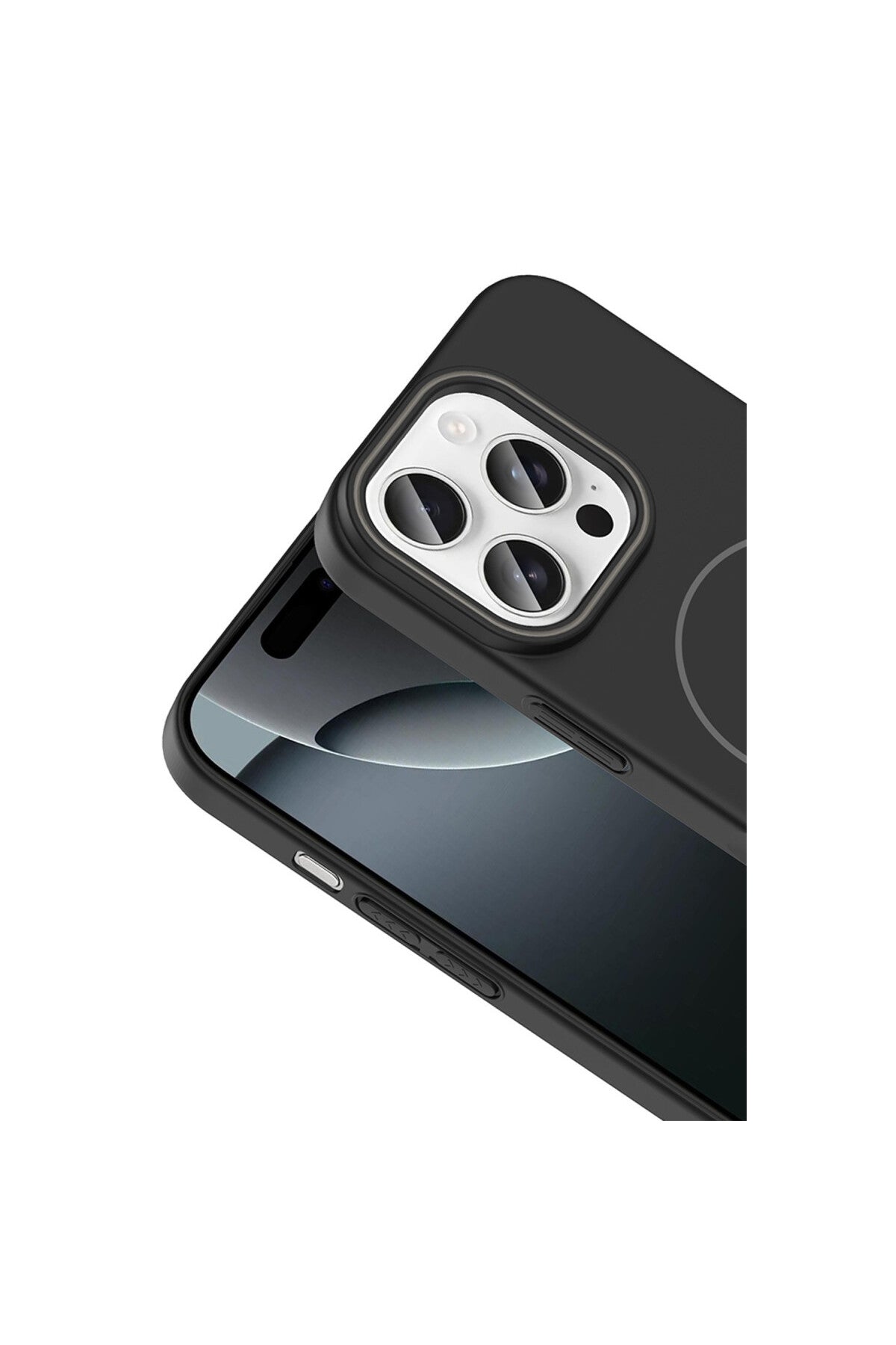 Joko Apple iPhone 16 Pro Max Uyumlu Broş Magsafe Kapak - Siyah