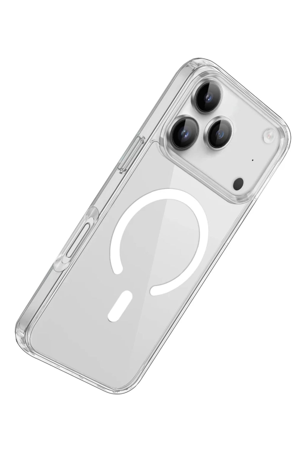 Apple iPhone 17 Pro Max Uyumlu Kılıf Pc Real Magsafe Kapak - Şeffaf