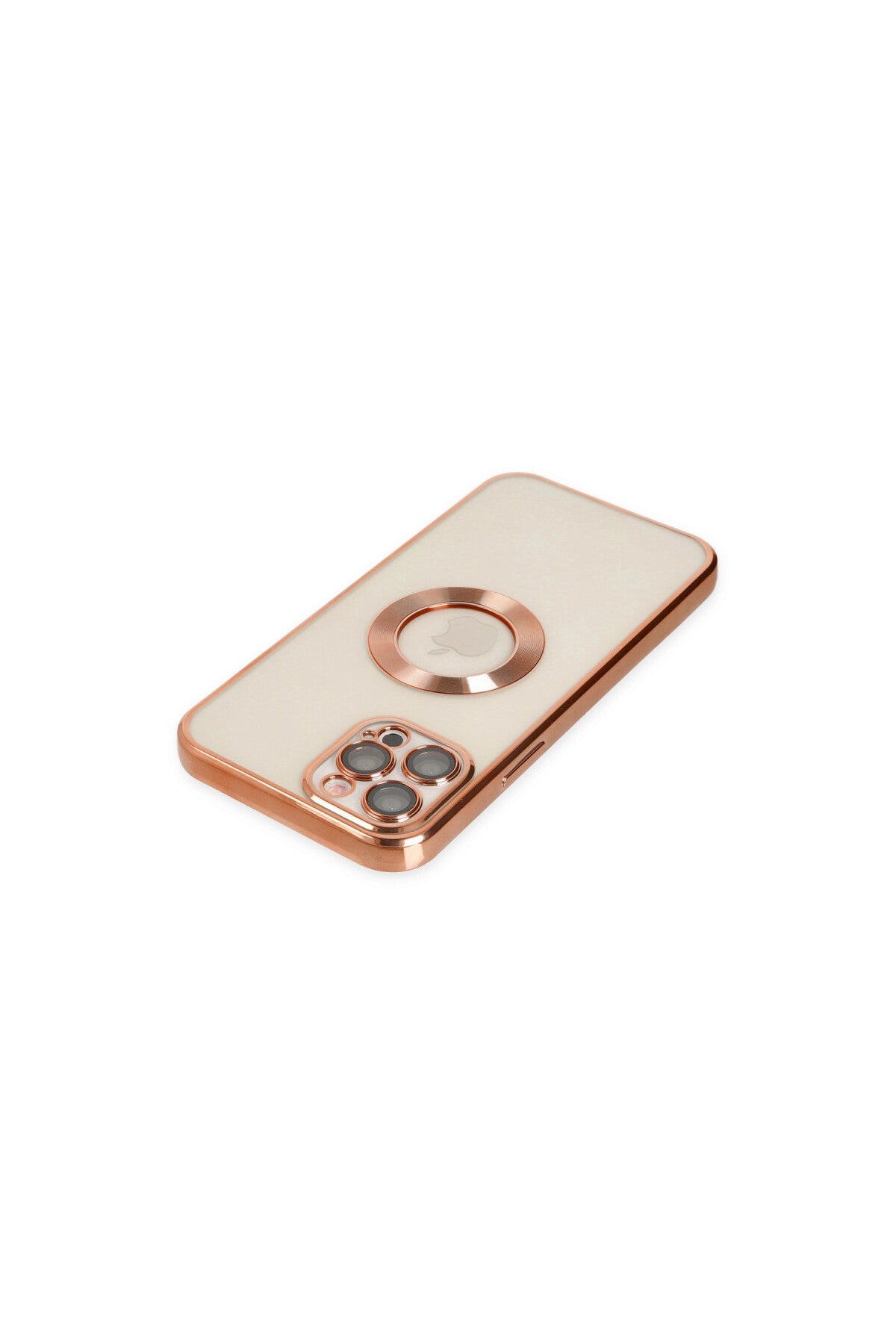 Apple iPhone 12 Pro Uyumlu Kılıf Slot Silikon - Rose Gold