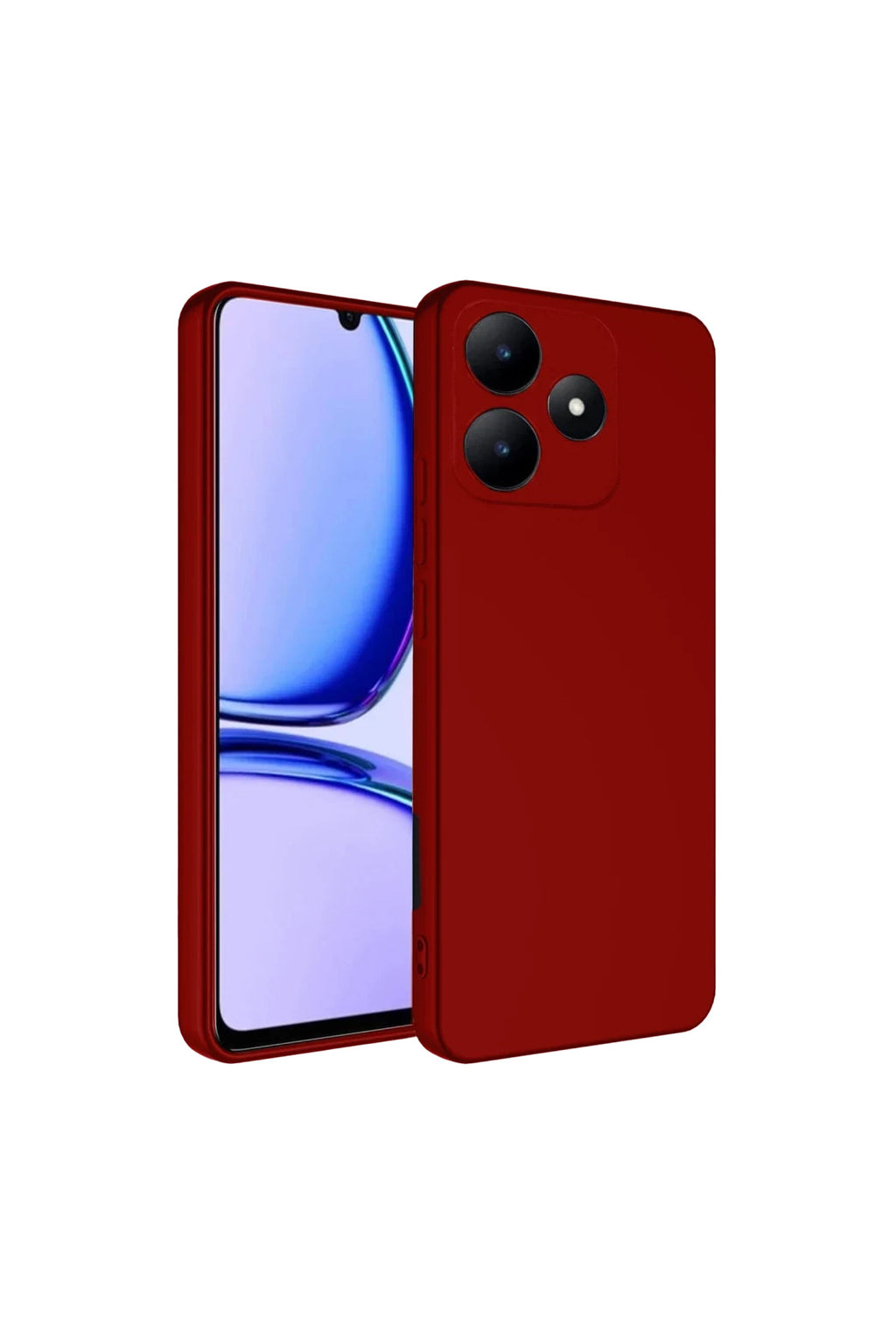 Realme C61 Uyumlu Kılıf First Silikon - Kırmızı
