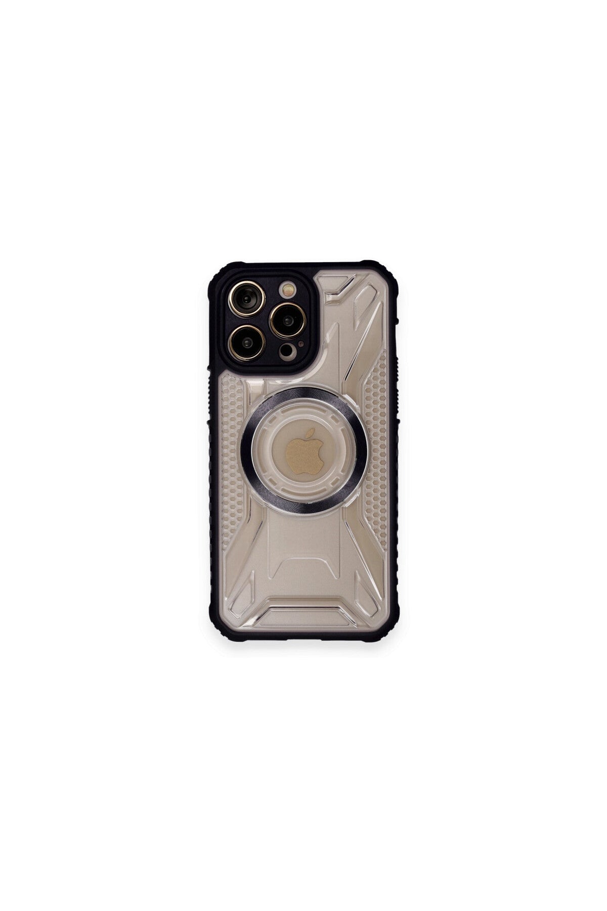 Apple iPhone 12 Pro Max Uyumlu Kılıf Prag Magneticsafe Kapak - Siyah