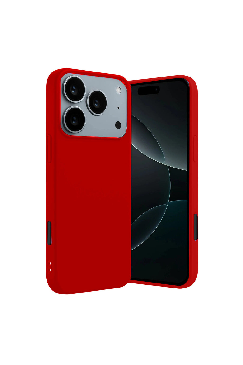 Apple iPhone 17 Pro Max Uyumlu First Silikon - Kırmızı