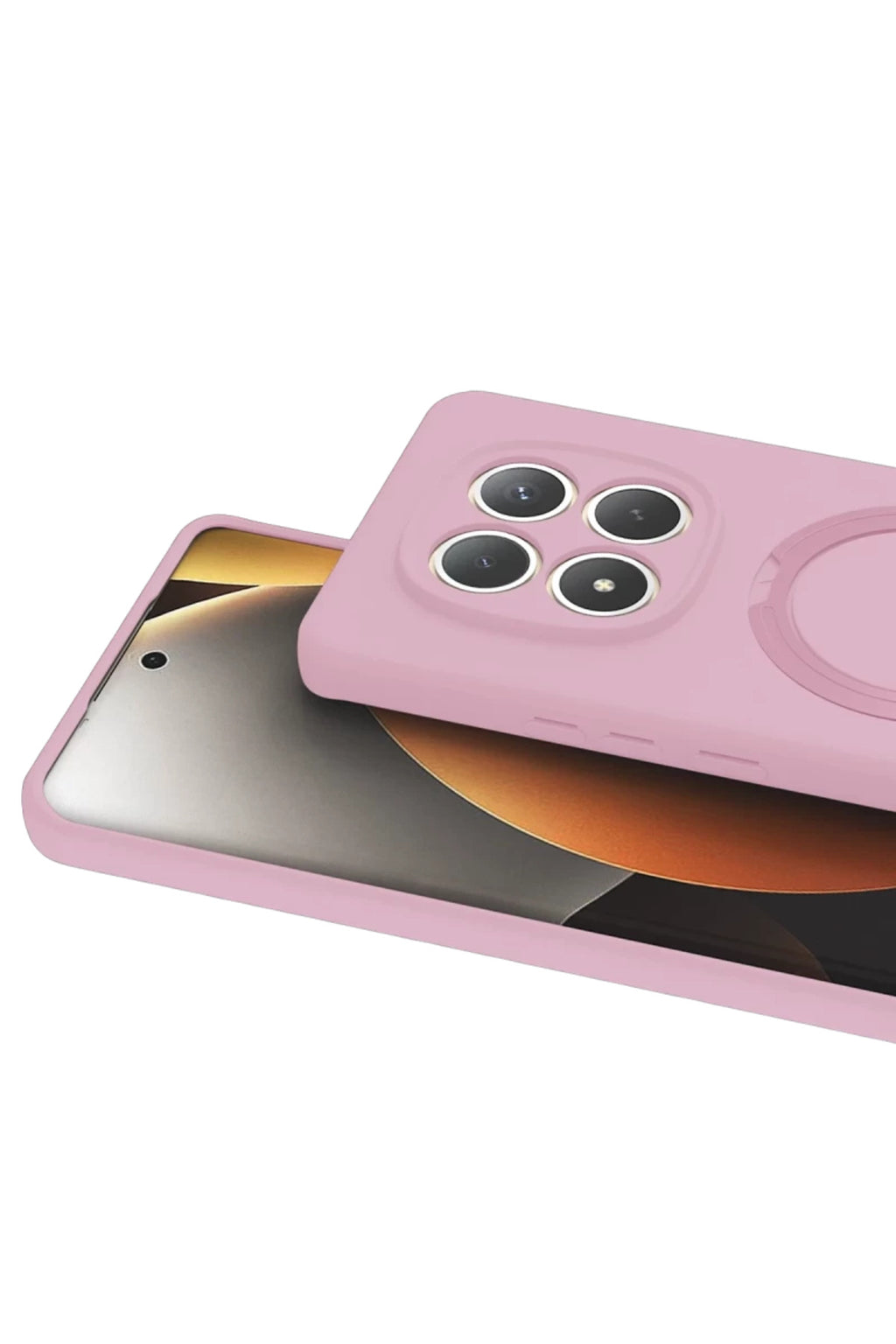 Xiaomi Redmi Note 15 4G Uyumlu Regal Magsafe Standlı Kapak - Açık Pembe