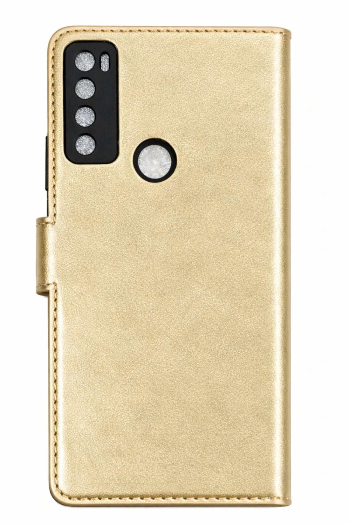 TCL 20 SE Uyumlu Trend S Plus Kapaklı Kılıf - Gold