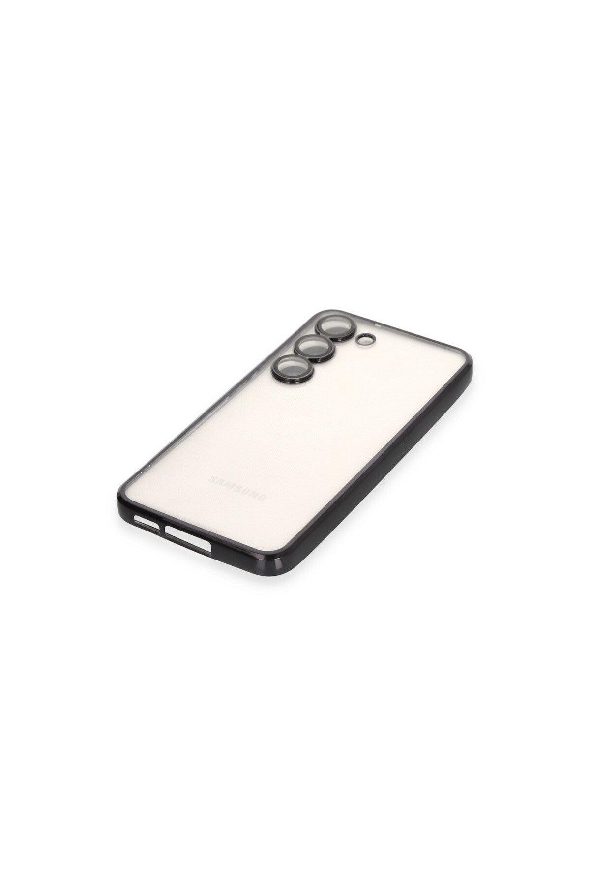Samsung Galaxy S24 Uyumlu Kılıf Lensli Silikon - Siyah