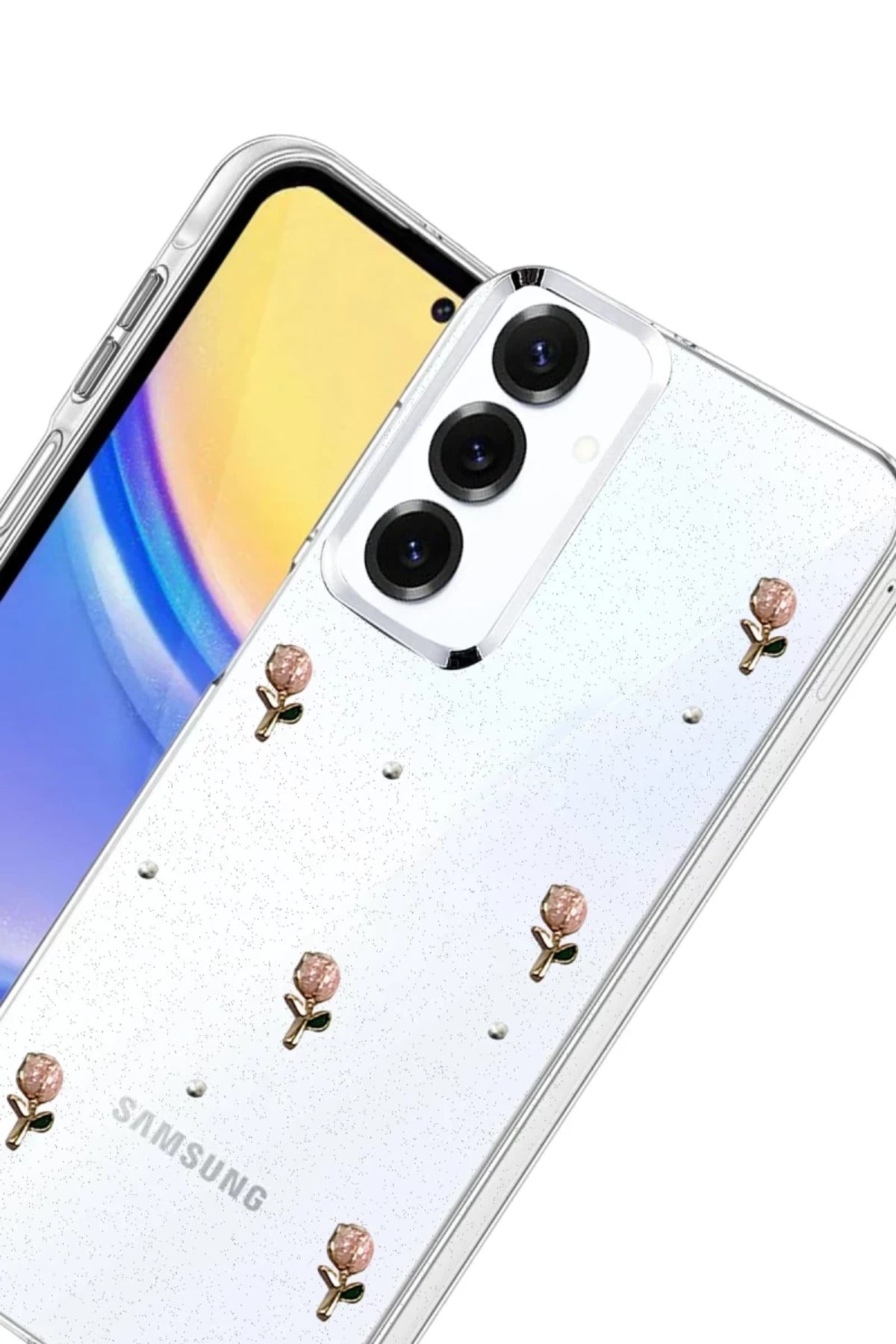 Samsung Galaxy A14 4G Uyumlu Fiyonk Desenli Kapak - Desen 6