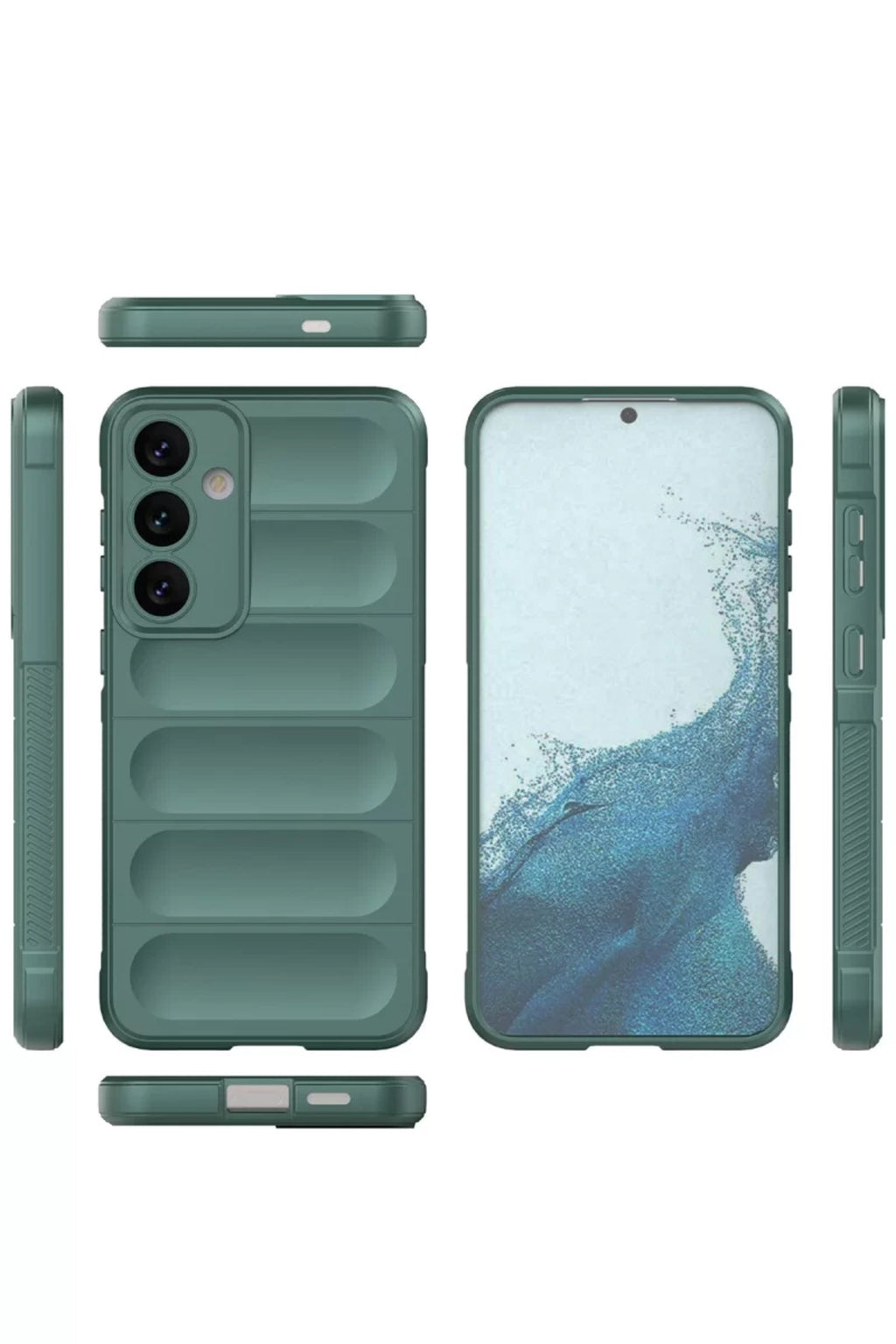 Samsung Galaxy S24 Uyumlu Kılıf Optimum Silikon - Koyu Yeşil