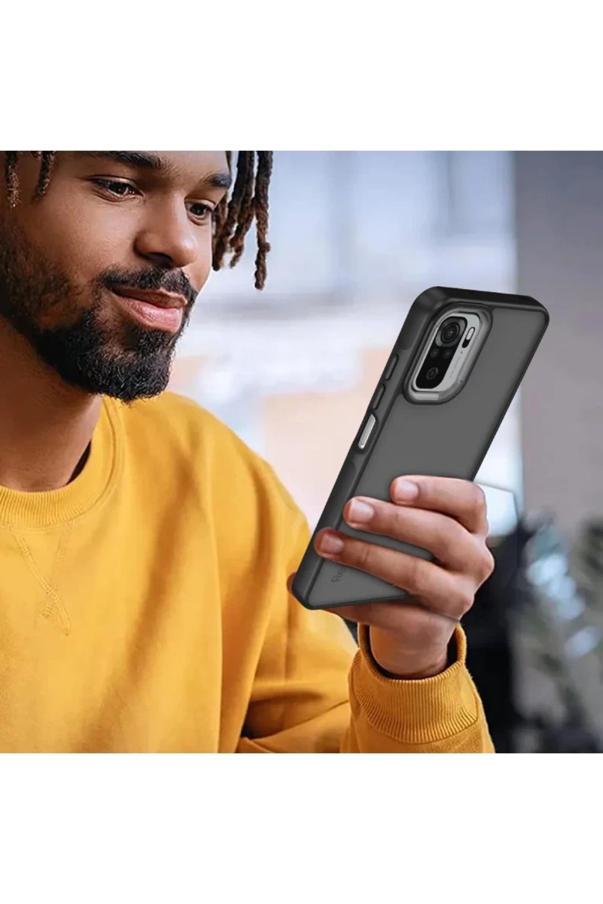 Xiaomi Redmi Note 10 Pro Uyumlu Kılıf Elegant Kapak - Pudra