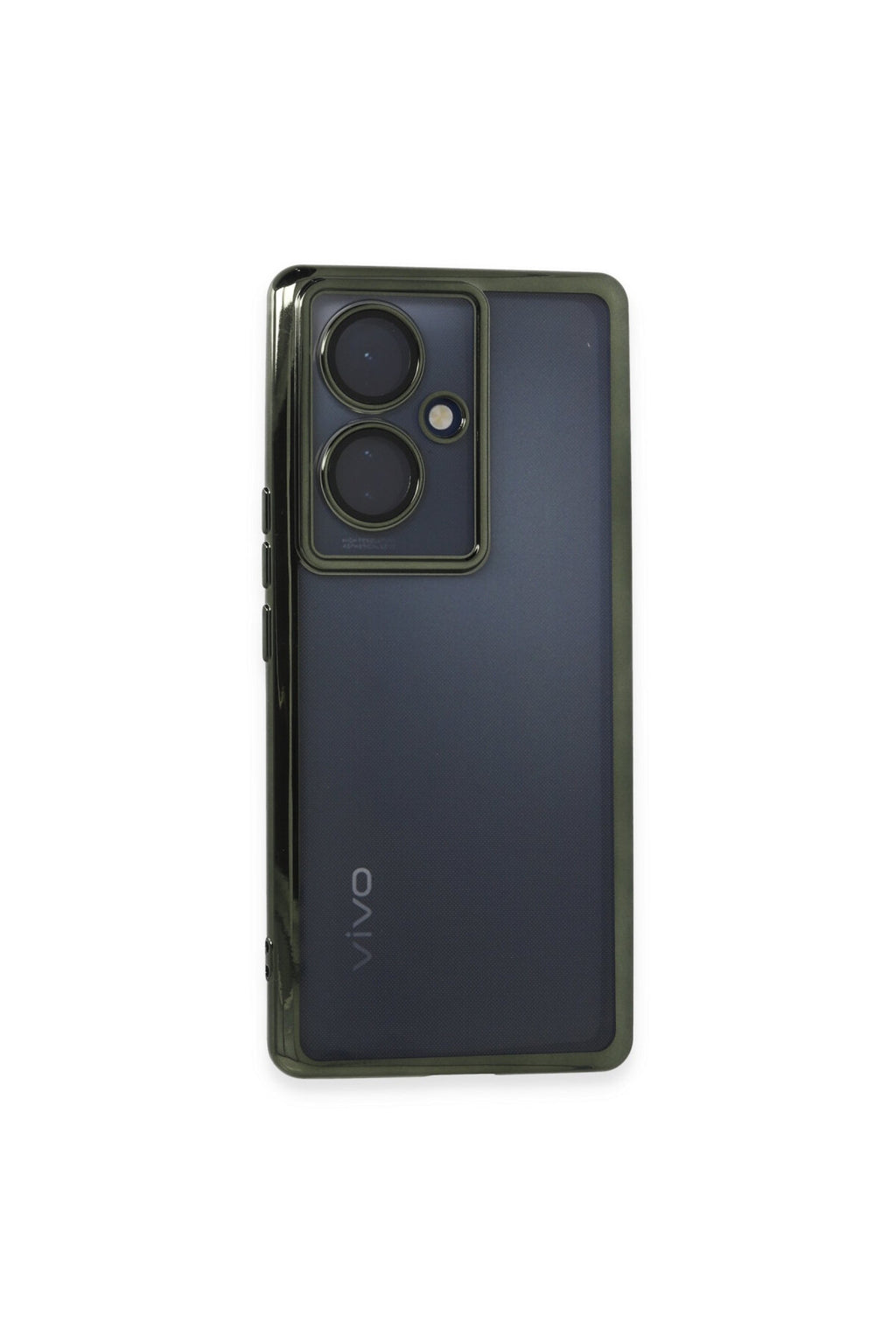 Vivo V29 Lite Uyumlu Kılıf Lensli Silikon - Yeşil