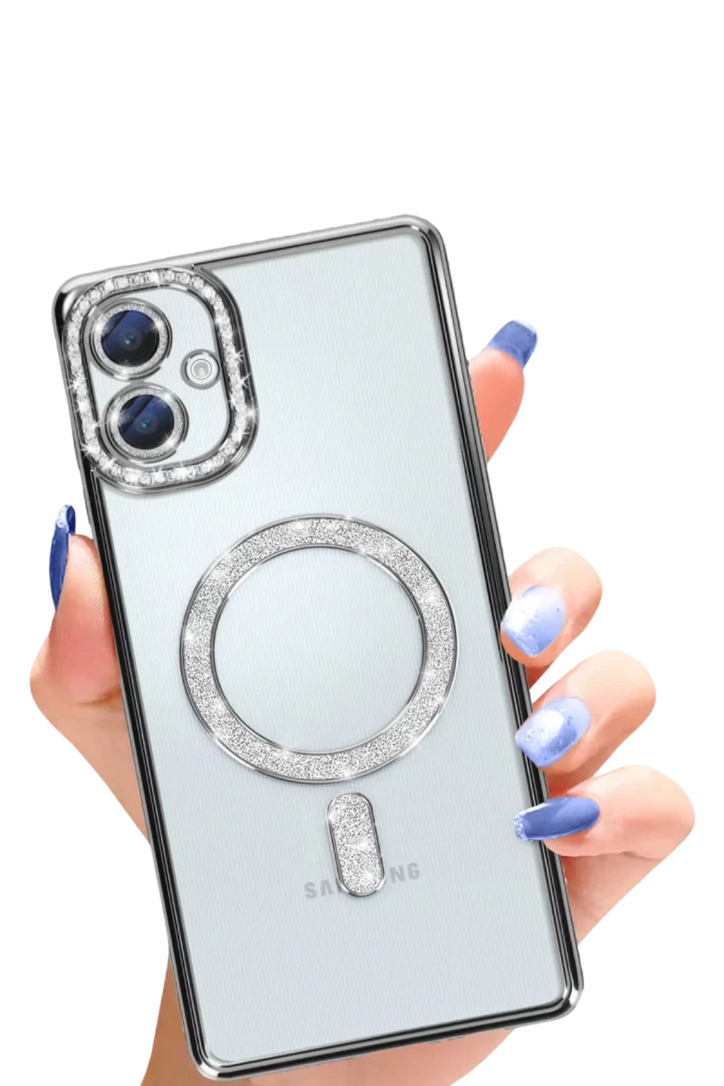 Samsung Galaxy A06 Uyumlu Joke Simli Magneticsafe Kılıf - Siyah