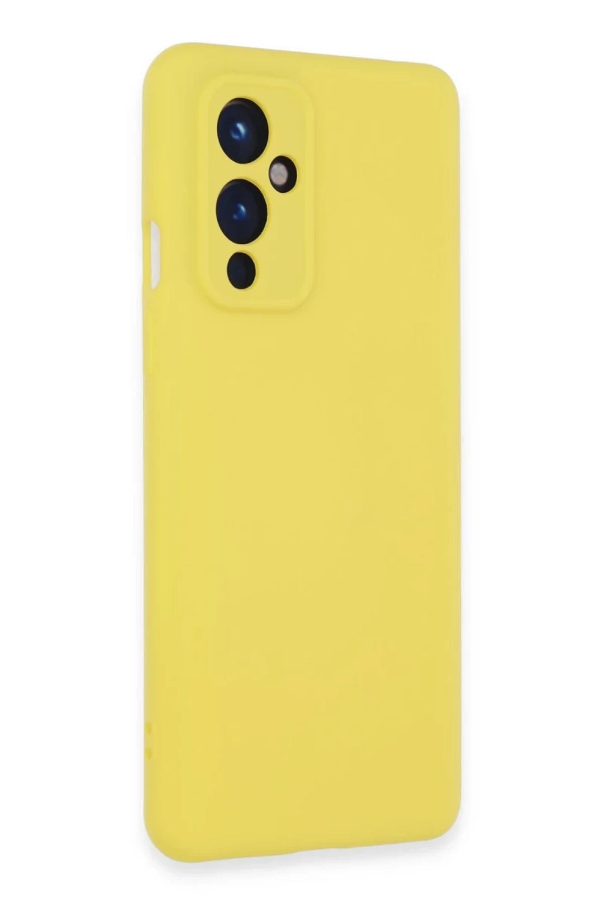 One Plus 9 Kılıf Nano içi Kadife Silikon - Sarı