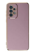Samsung Galaxy A73 5G Uyumlu Kılıf Volet Silikon - Mor