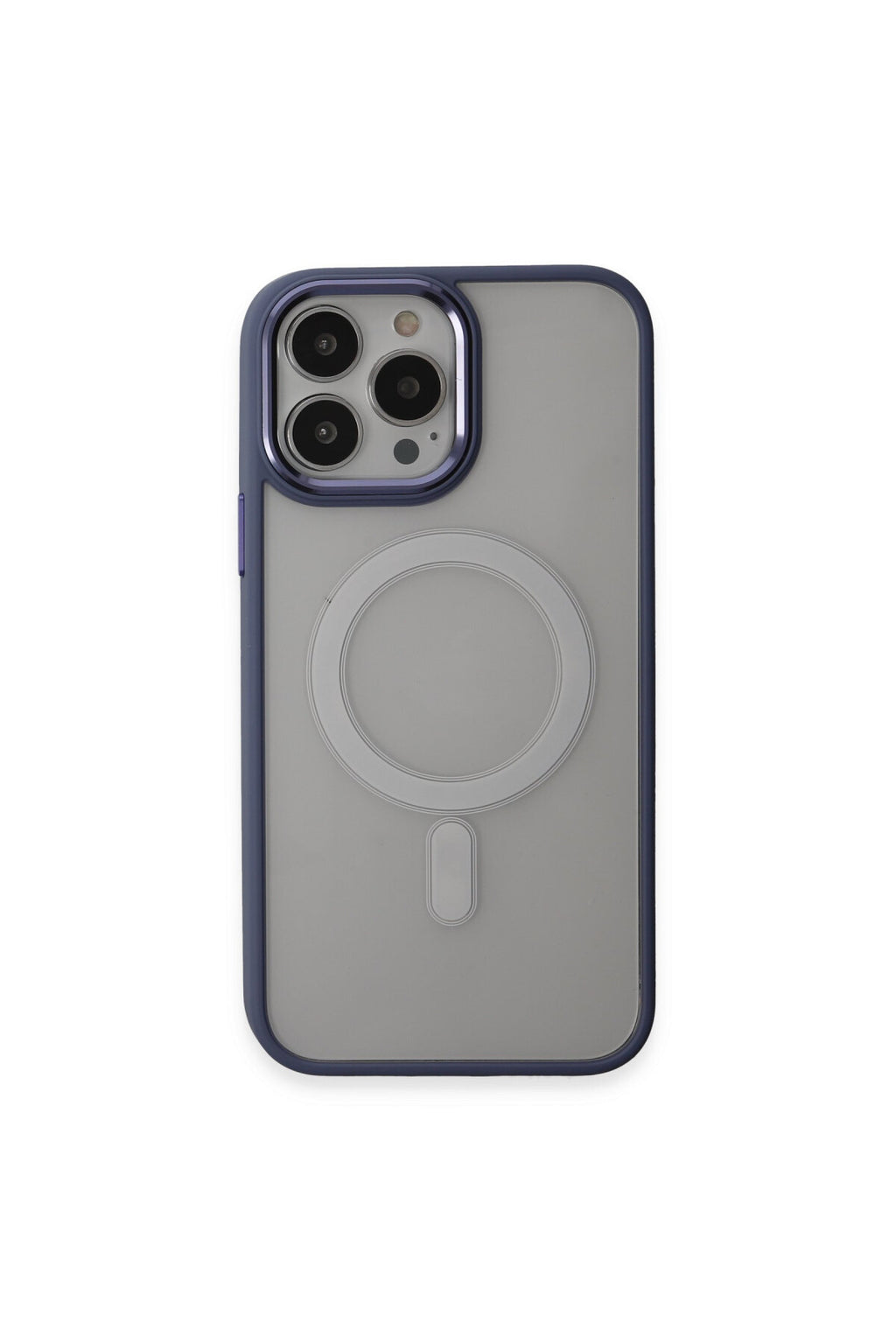 Apple iPhone 15 Pro Max Uyumlu Kılıf Room Magneticsafe Silikon - Sierra Blue