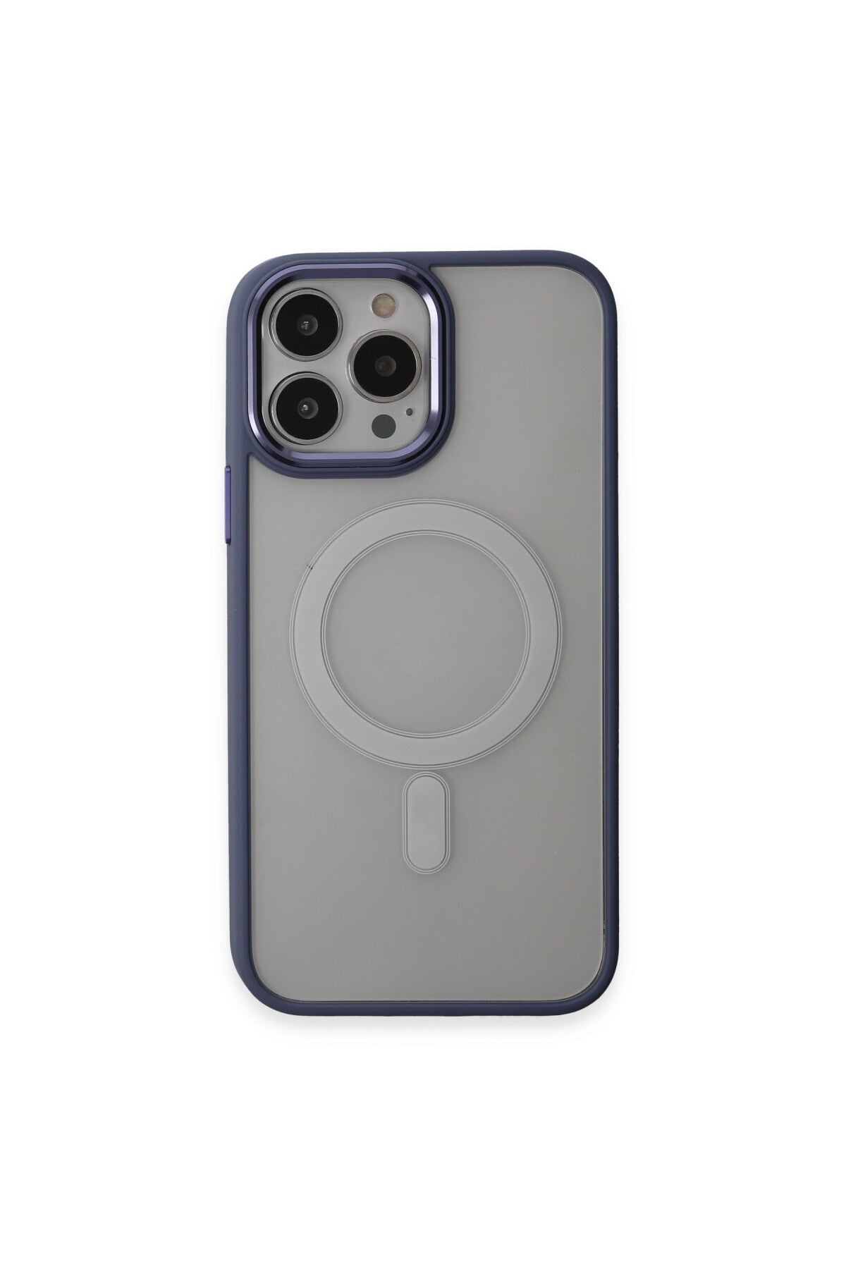 Apple iPhone 15 Pro Max Uyumlu Kılıf Room Magneticsafe Silikon - Sierra Blue