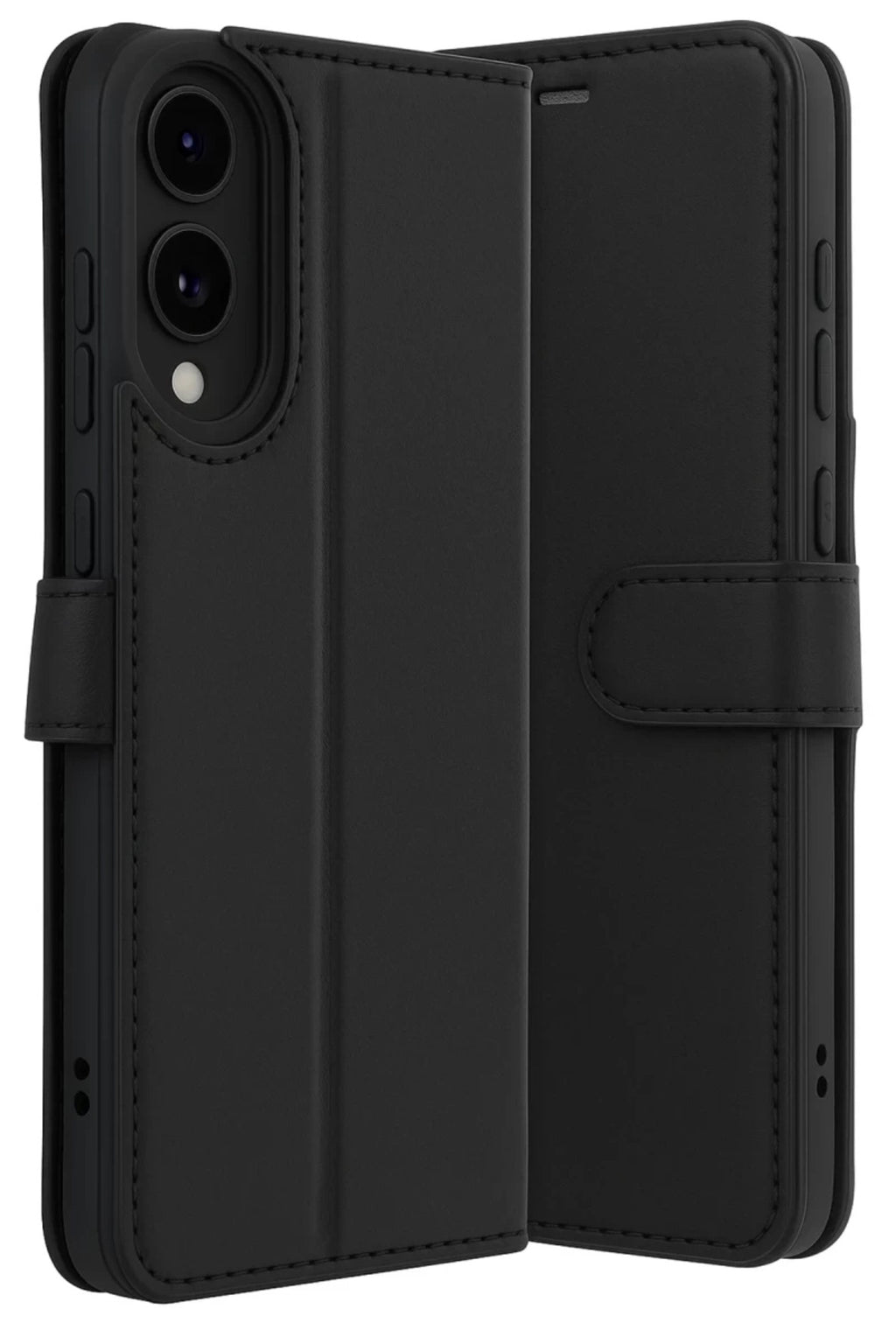 Samsung Galaxy S25 Uyumlu Edge Trend S Plus Kapaklı Kılıf - Siyah