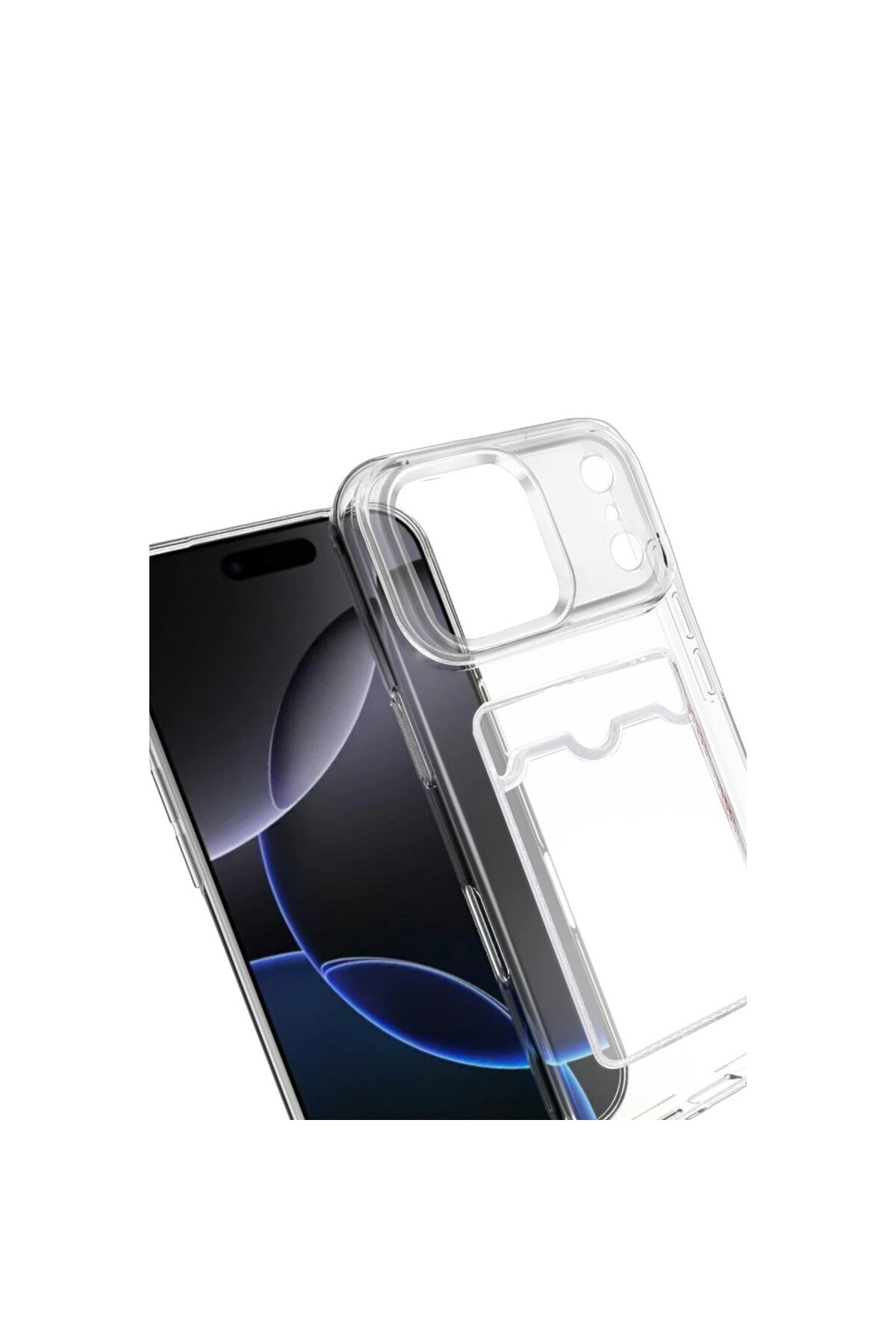 Apple iPhone 17 Pro Max Uyumlu Kart Şeffaf Silikon - Şeffaf