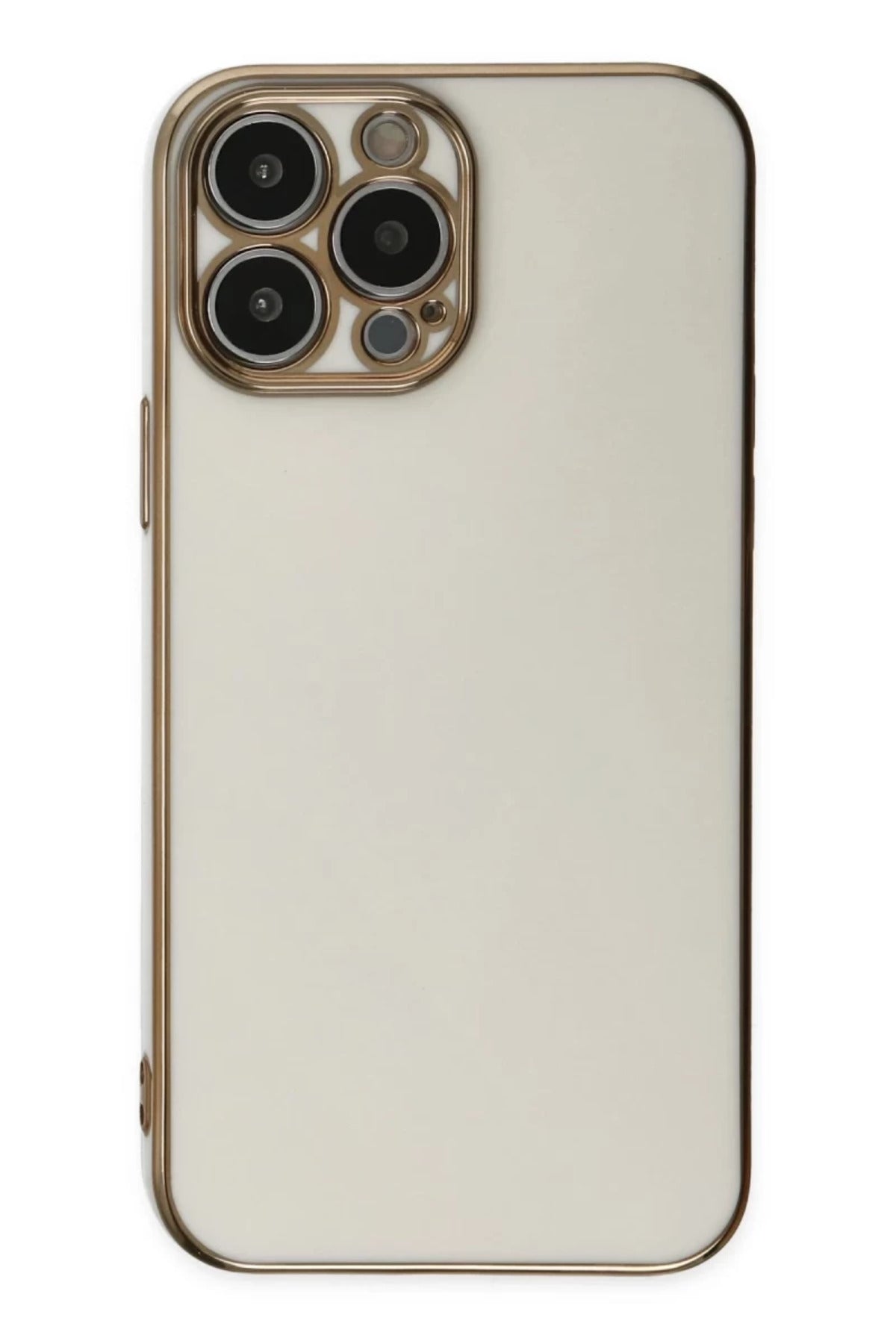 Apple iPhone 14 Pro Uyumlu Kılıf Volet Silikon - Beyaz