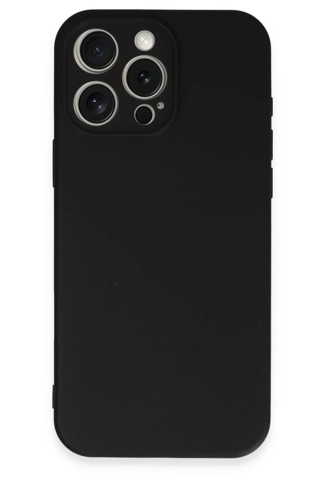 Apple iPhone 16 Pro Uyumlu Kılıf Nano içi Kadife Silikon - Siyah