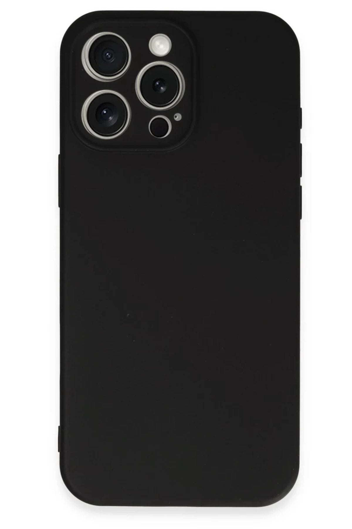 Apple iPhone 16 Pro Uyumlu Kılıf Nano içi Kadife Silikon - Siyah
