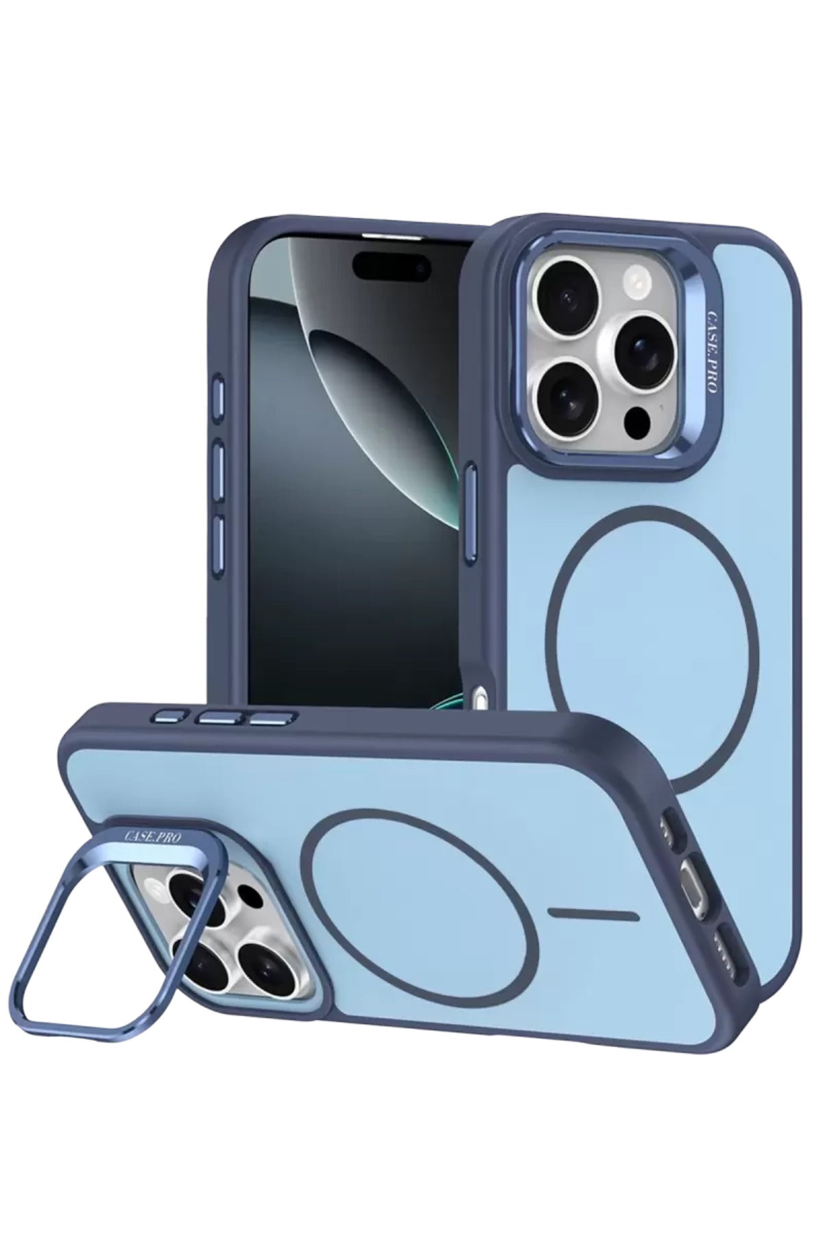 Joko Apple iPhone 16 Pro Max Uyumlu Flexa Magsafe Kapak - Mavi