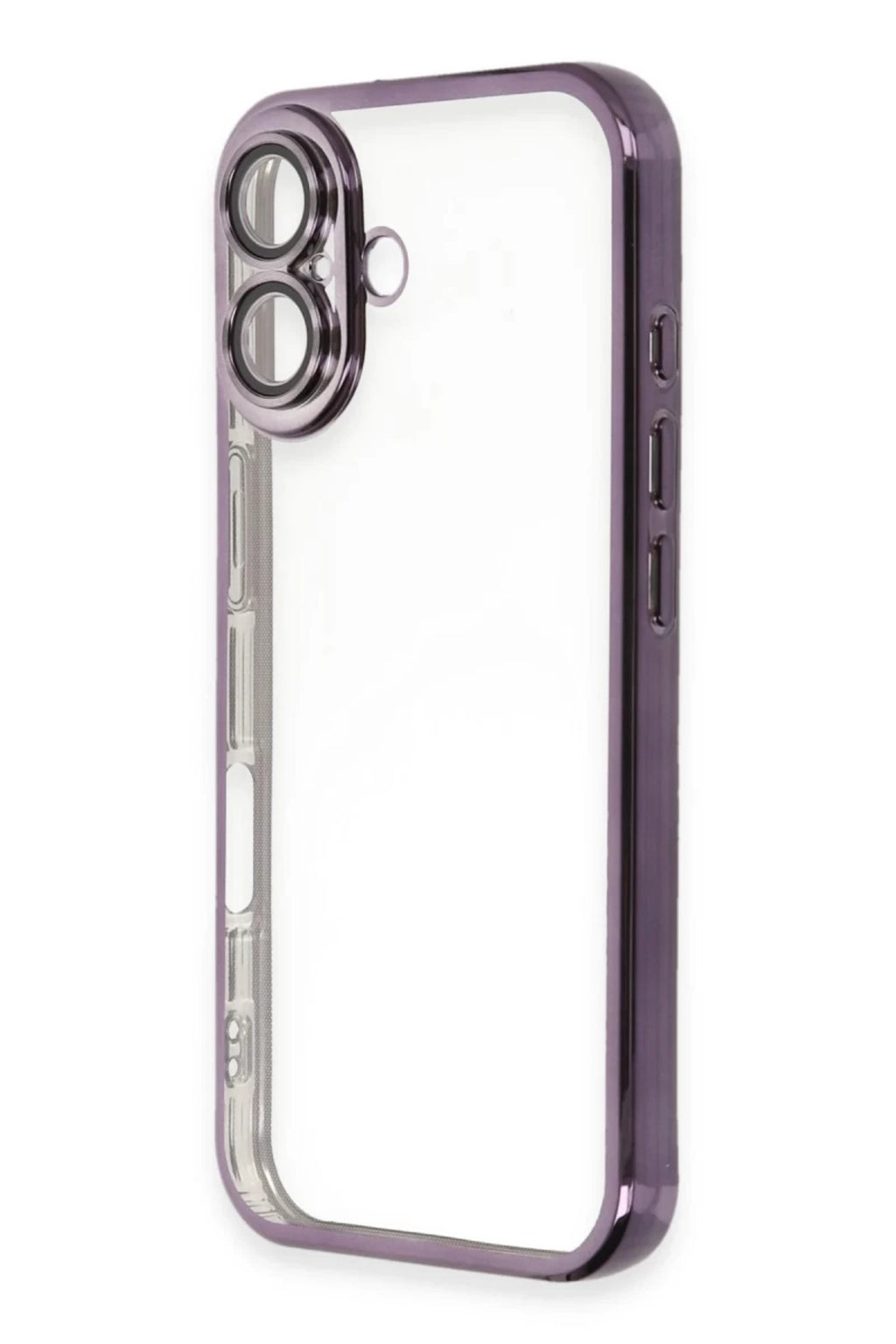 Apple iPhone 16 Plus Uyumlu Kılıf Lensli Silikon - Mor
