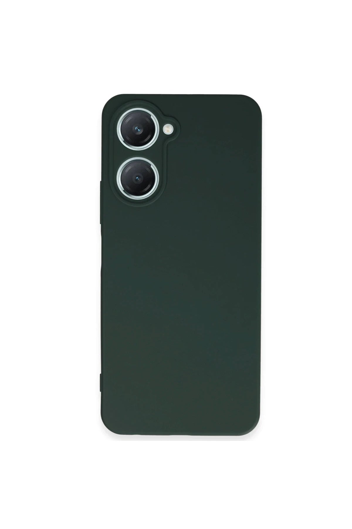 Vivo Y18 Uyumlu Kılıf First Silikon - Koyu Yeşil