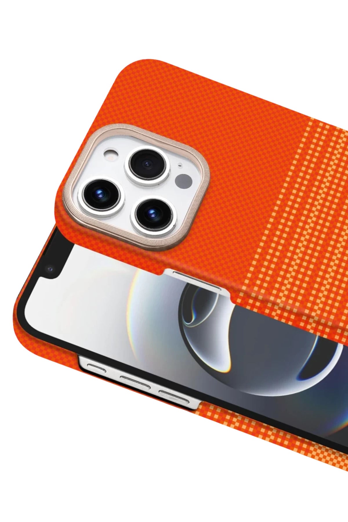 Apple iPhone 15 Pro Max Uyumlu Vega Magsafe Kapak - Turuncu