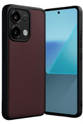 Xiaomi Redmi Note 13 4G Uyumlu Kılıf Aras Deri Kapak - Bordo