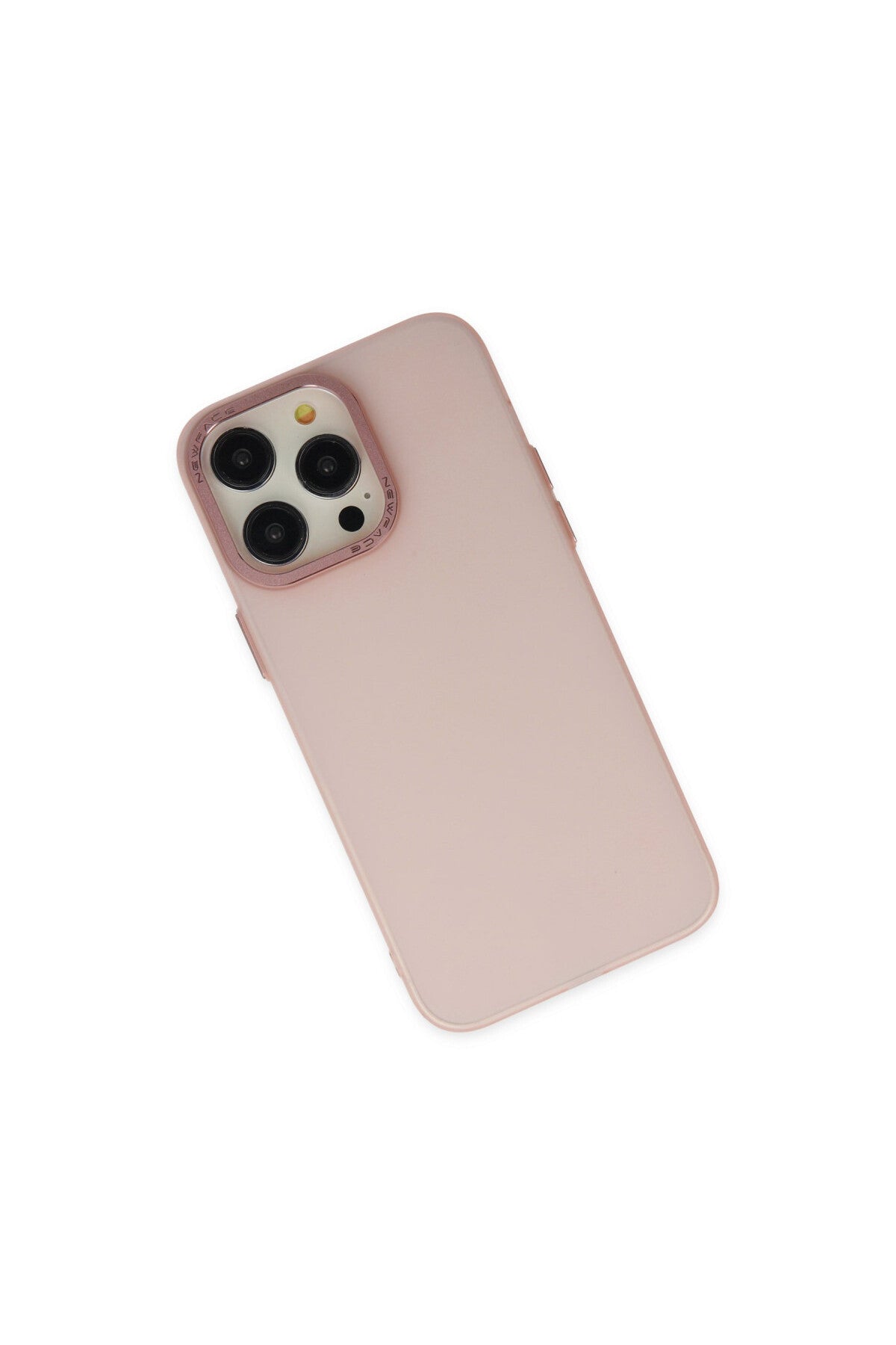 Apple iPhone 13 Pro Max Uyumlu Kılıf Modos Metal Kapak - Pembe