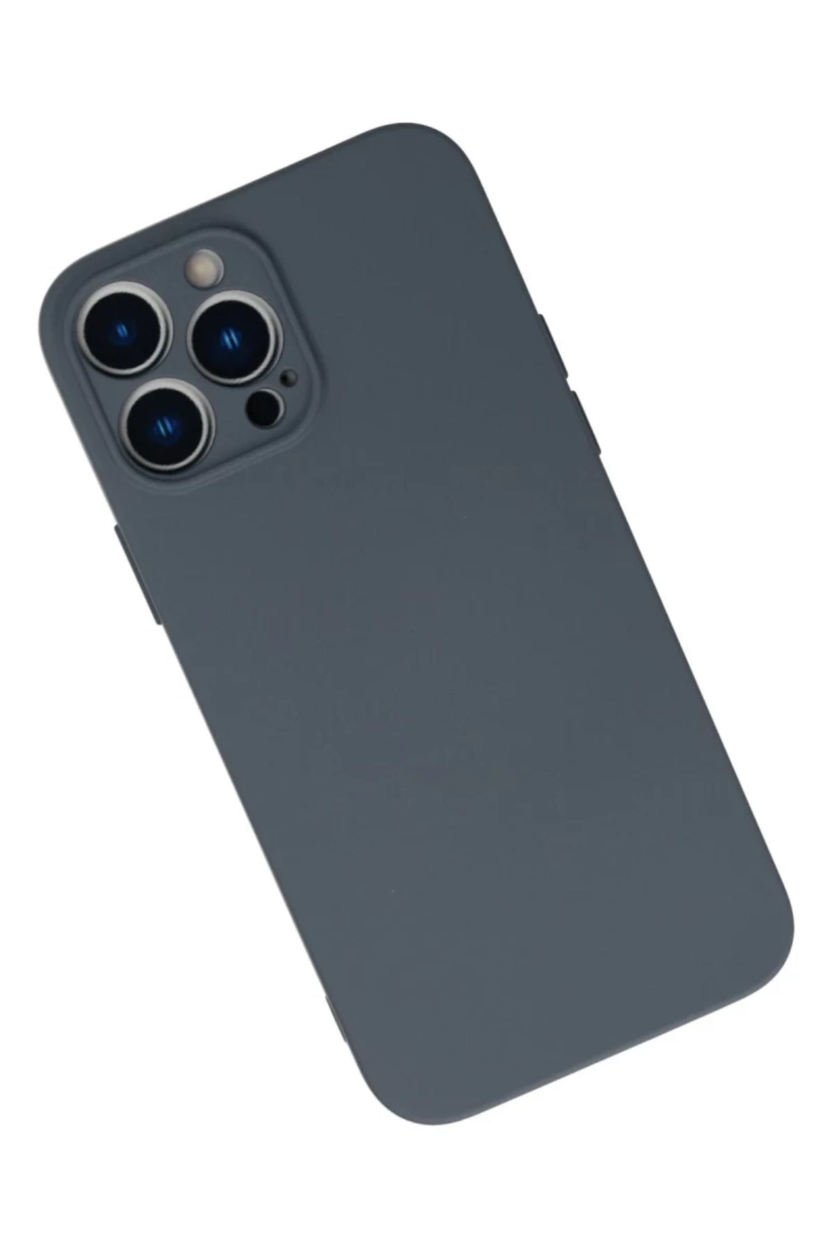 Apple iPhone 13 Pro Uyumlu Kılıf Nano içi Kadife Silikon - Gri
