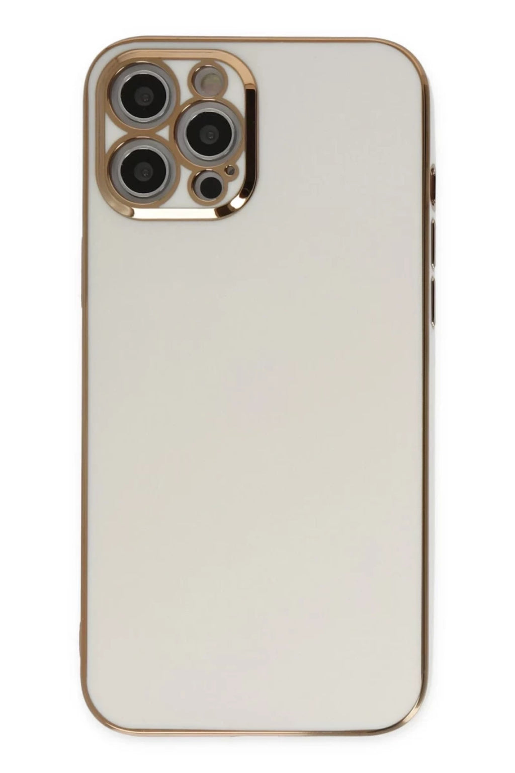 Apple iPhone 12 Pro Uyumlu Kılıf Volet Silikon - Beyaz
