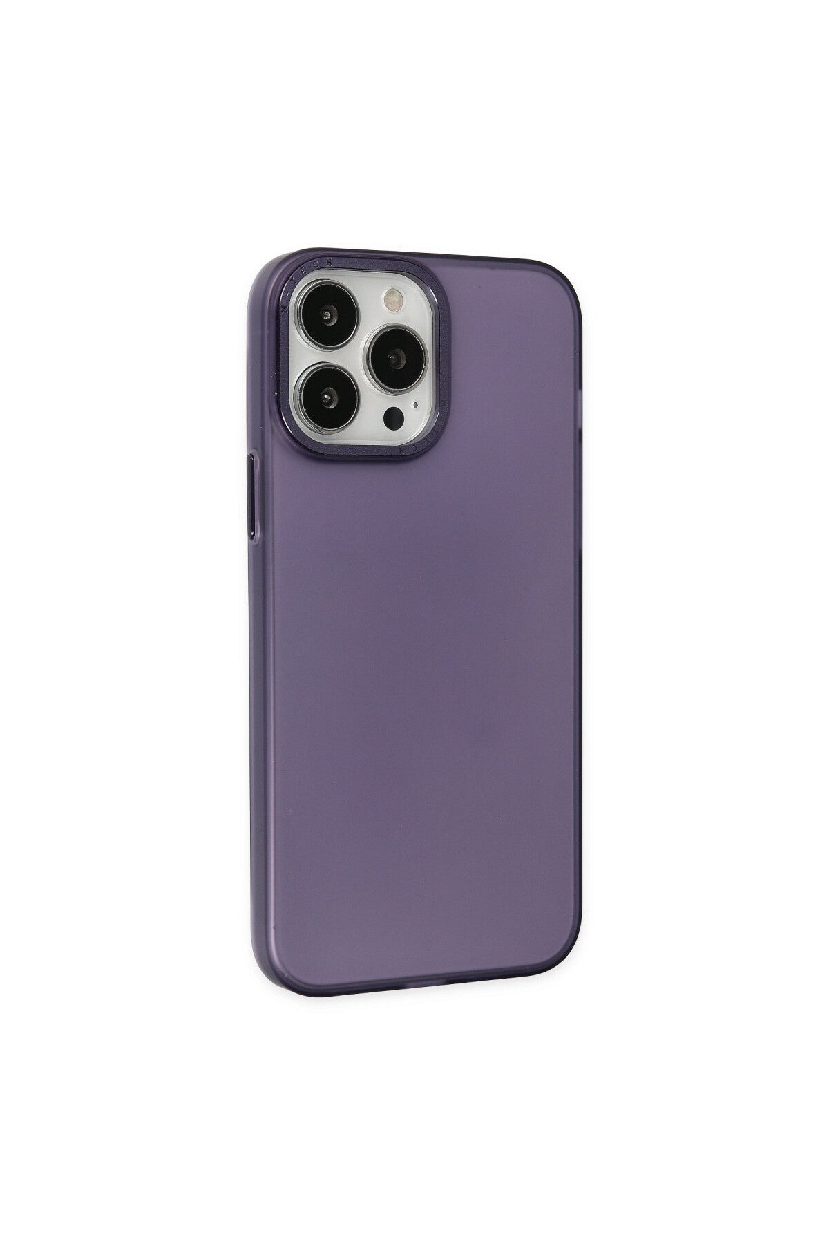 Apple iPhone 14 Pro Max Uyumlu Kılıf Modos Metal Kapak - Mor