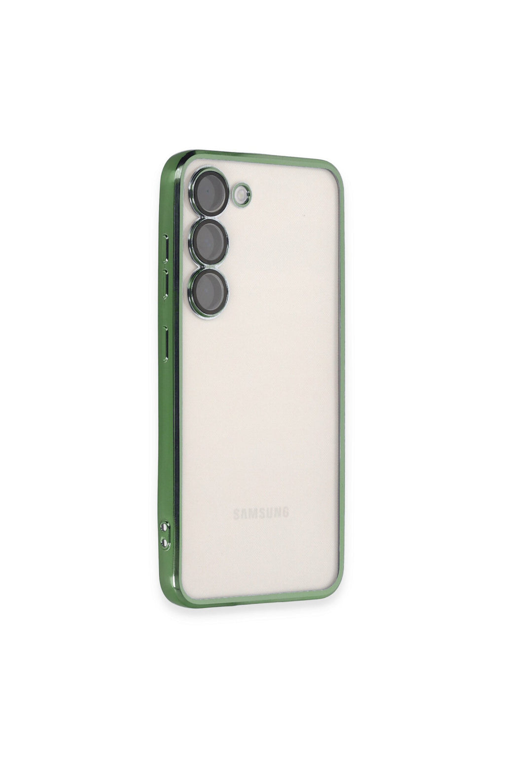 Samsung Galaxy S23 Plus Uyumlu Kılıf Lensli Silikon - Yeşil