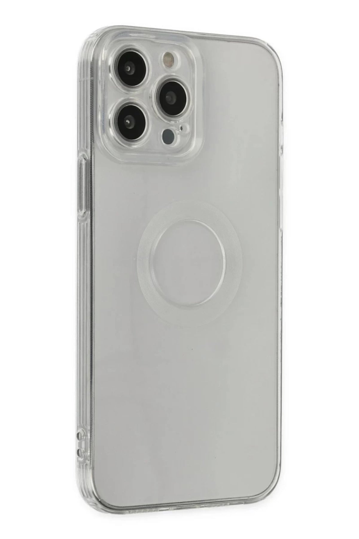 Apple iPhone 14 Pro Max Uyumlu Kılıf Santa Lens Silikon - Şeffaf