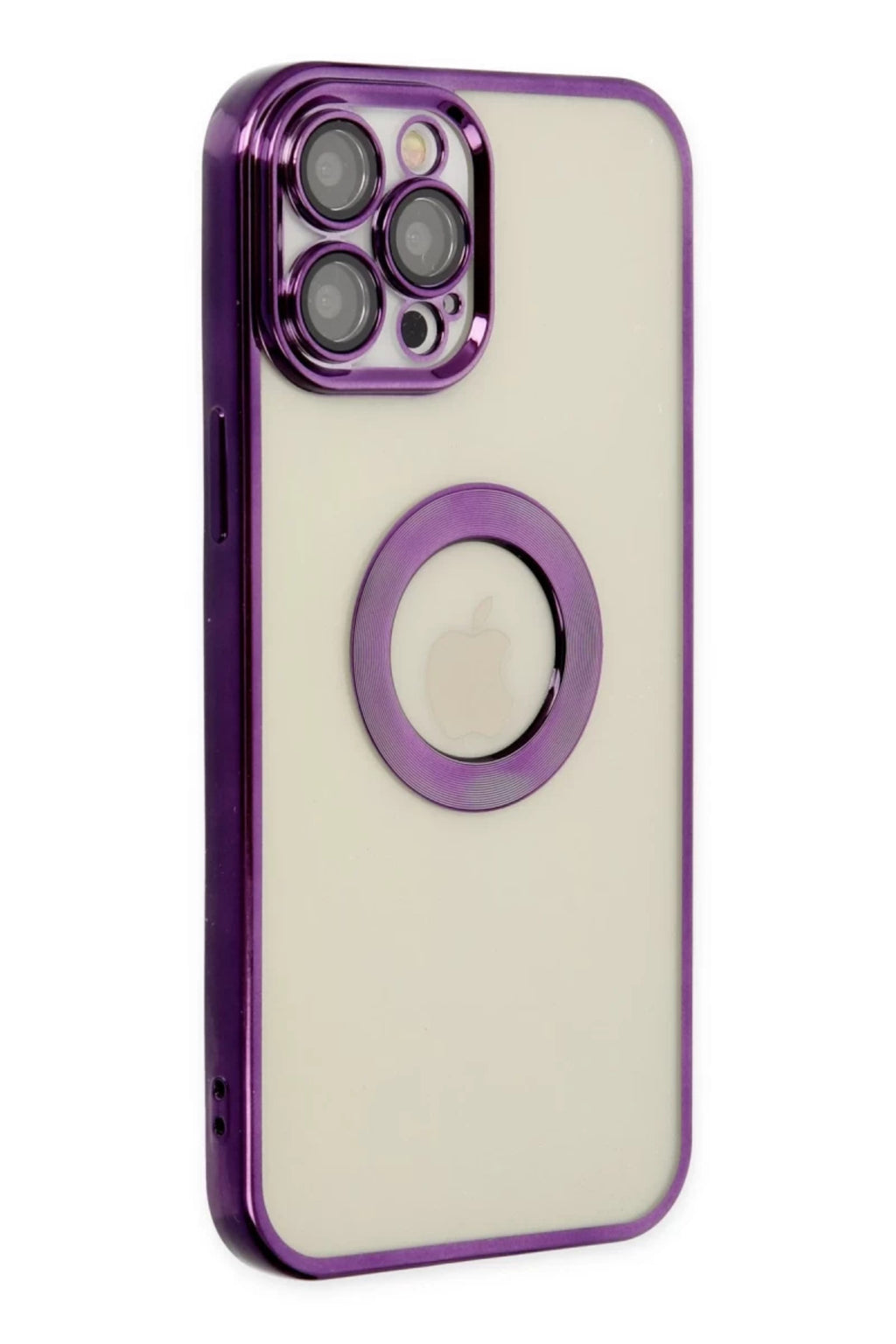 Apple iPhone 12 Pro Uyumlu Kılıf Slot Silikon - Mor