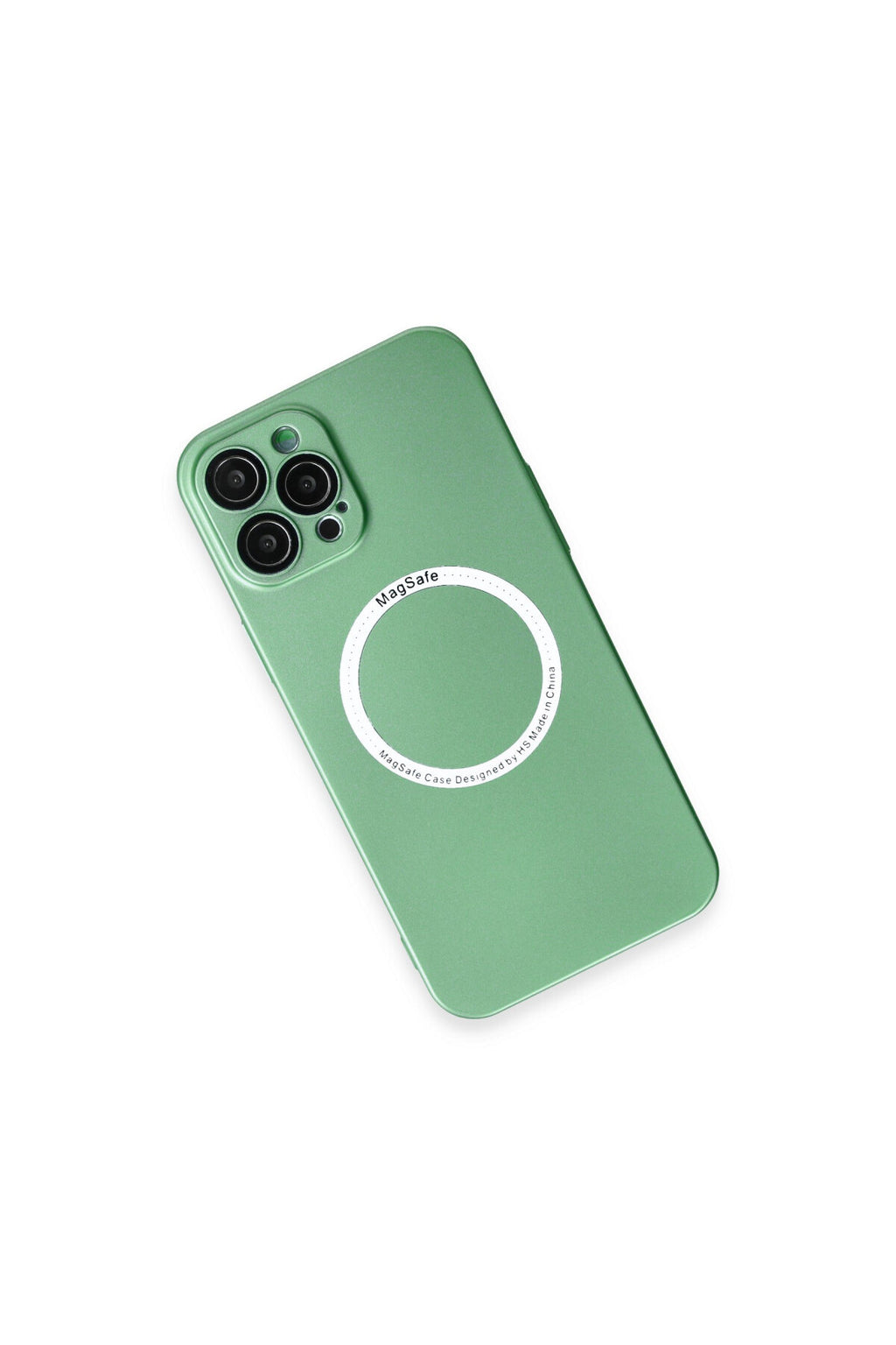 Apple iPhone 12 Pro Uyumlu Kılıf Jack Magneticsafe Lens Silikon - Yeşil